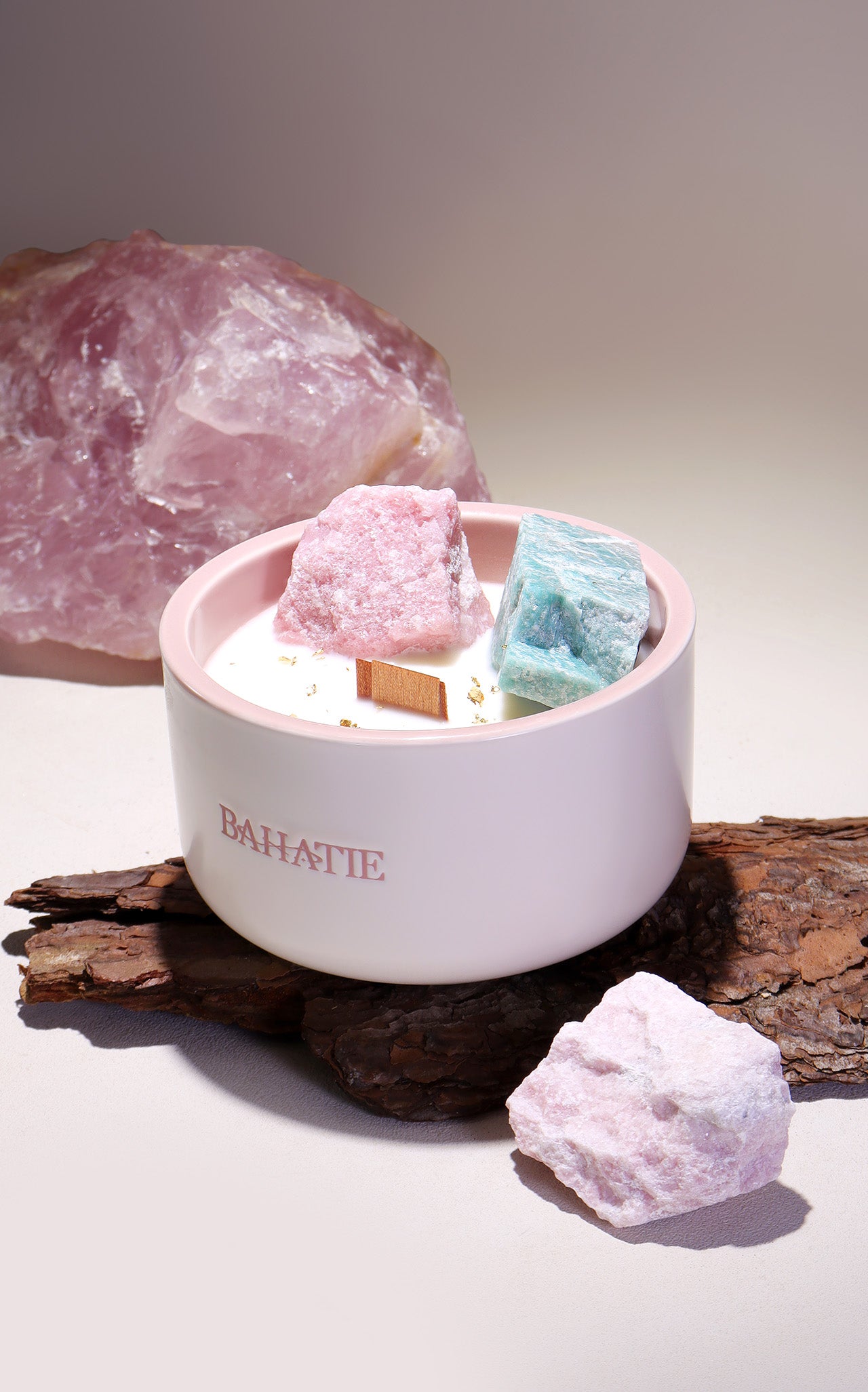 Rose Garden · Heart Chakra Crystal Candle