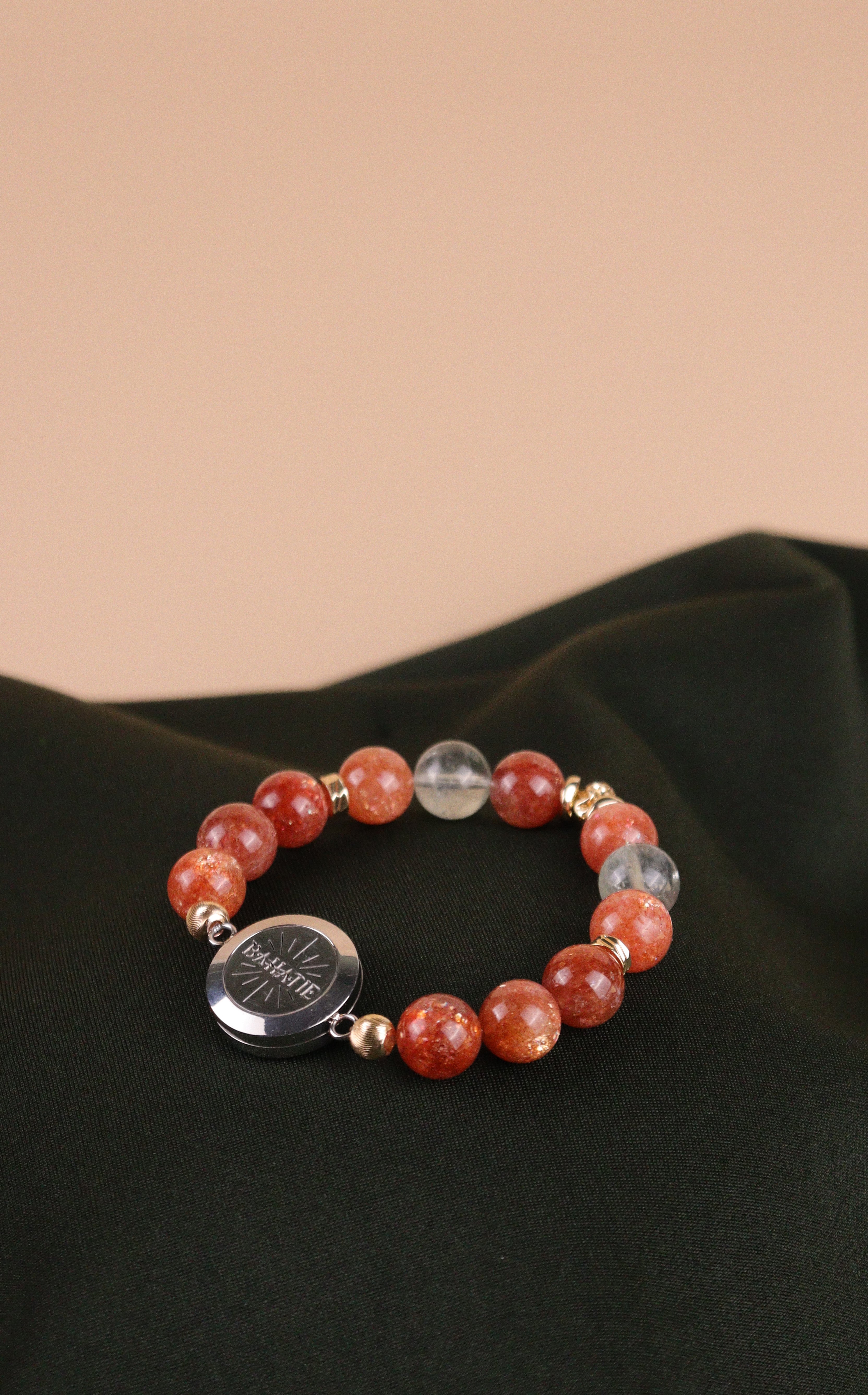 Golden Stillness Arusha Golden Sunstone Crystal Aromatherapy Bracelet