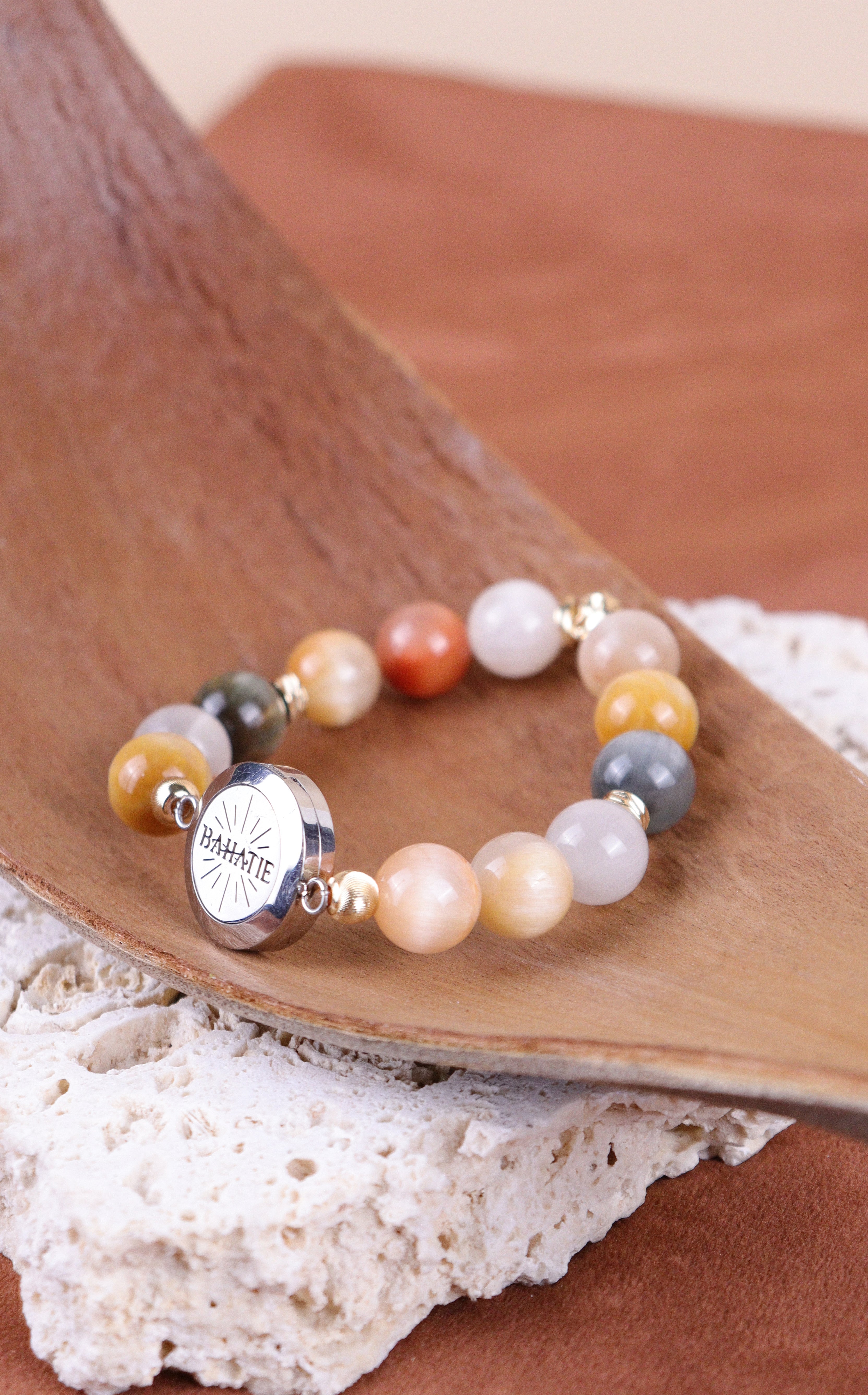 Silkroad Dream Rabbit Hair Quartz Crystal Aromatherapy Bracelet