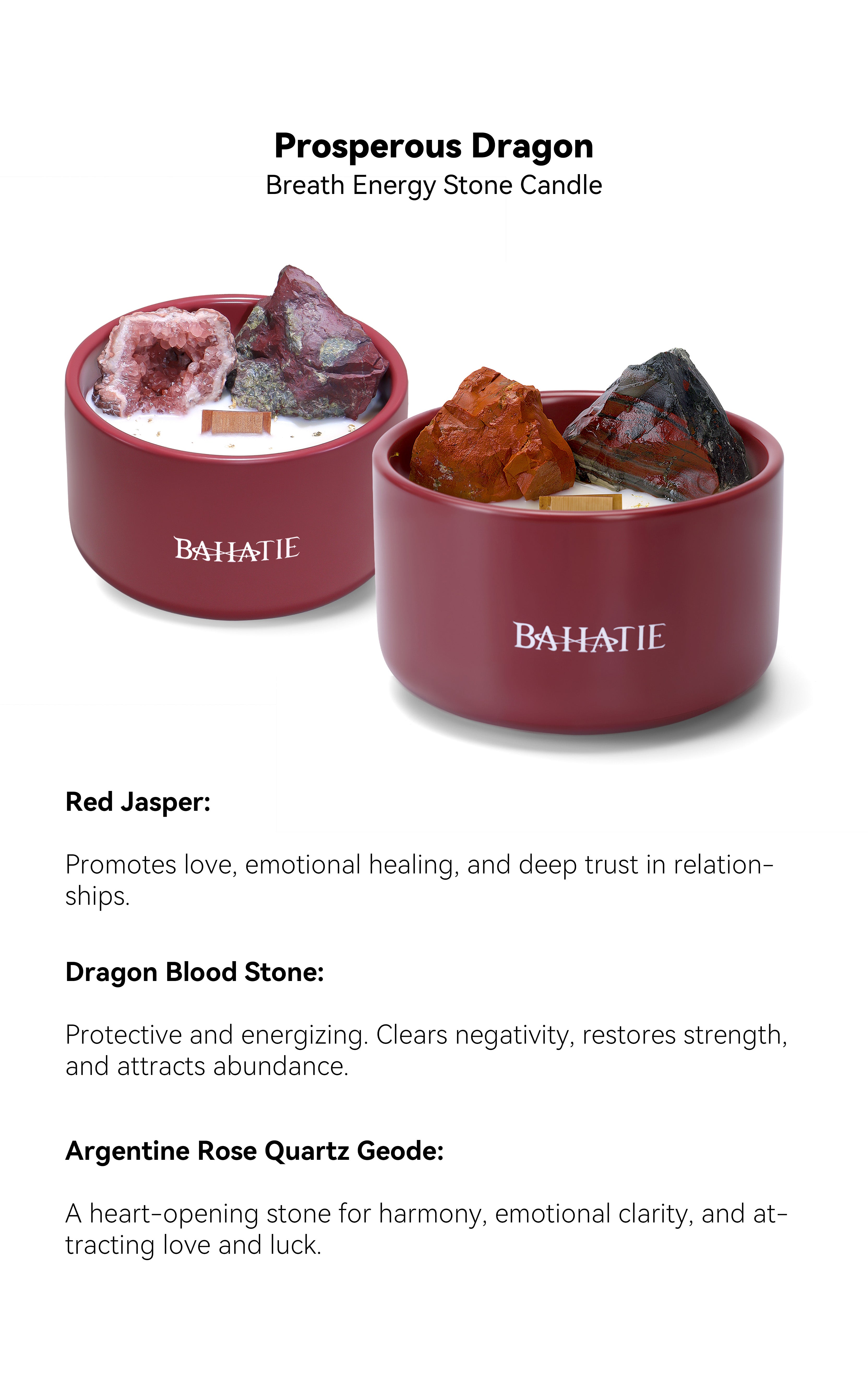 Dragon Breath Energy Stone Candle