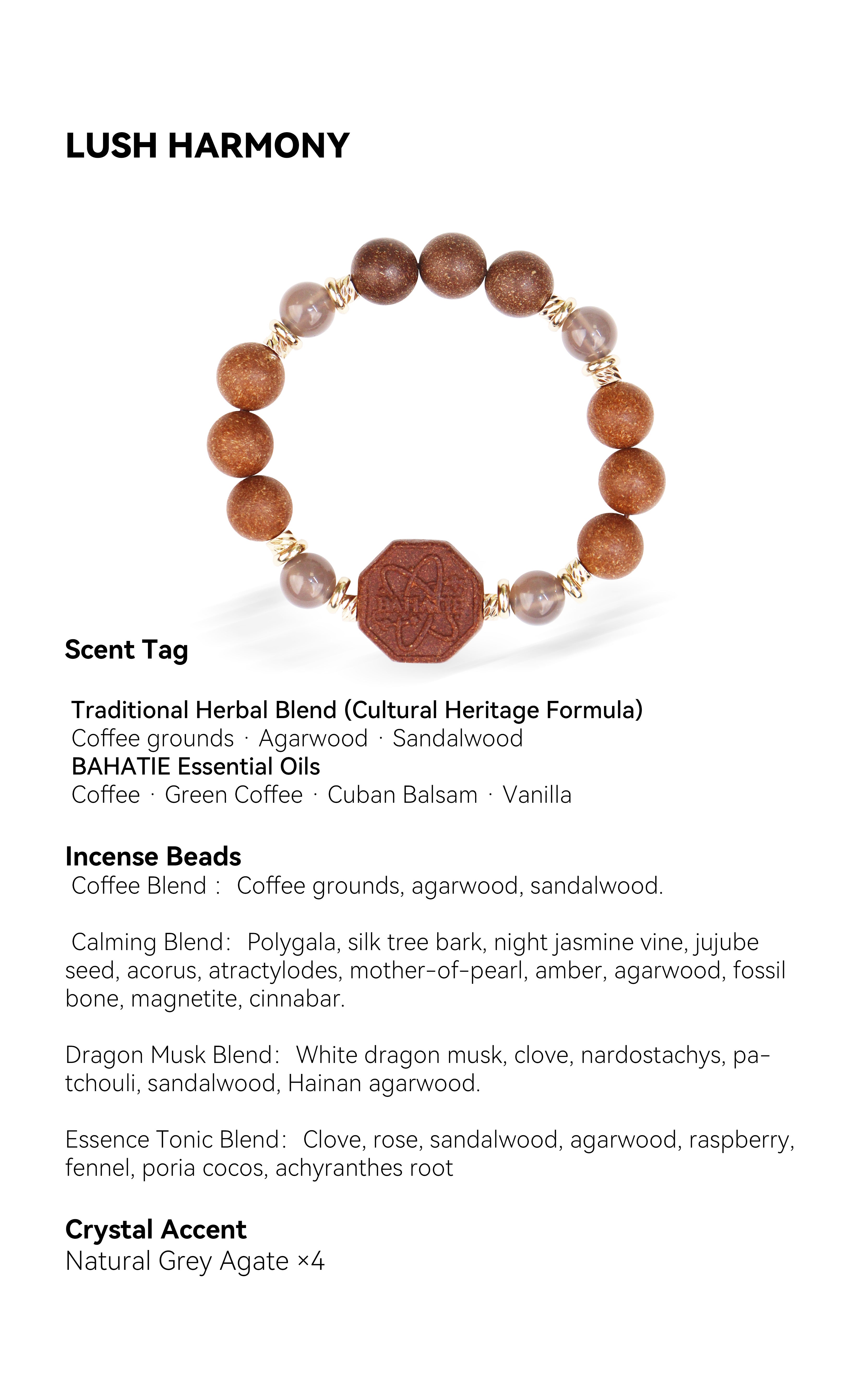 Lush Harmony · Dual-Scent Heritage Aroma Bracelet (Only few Left)
