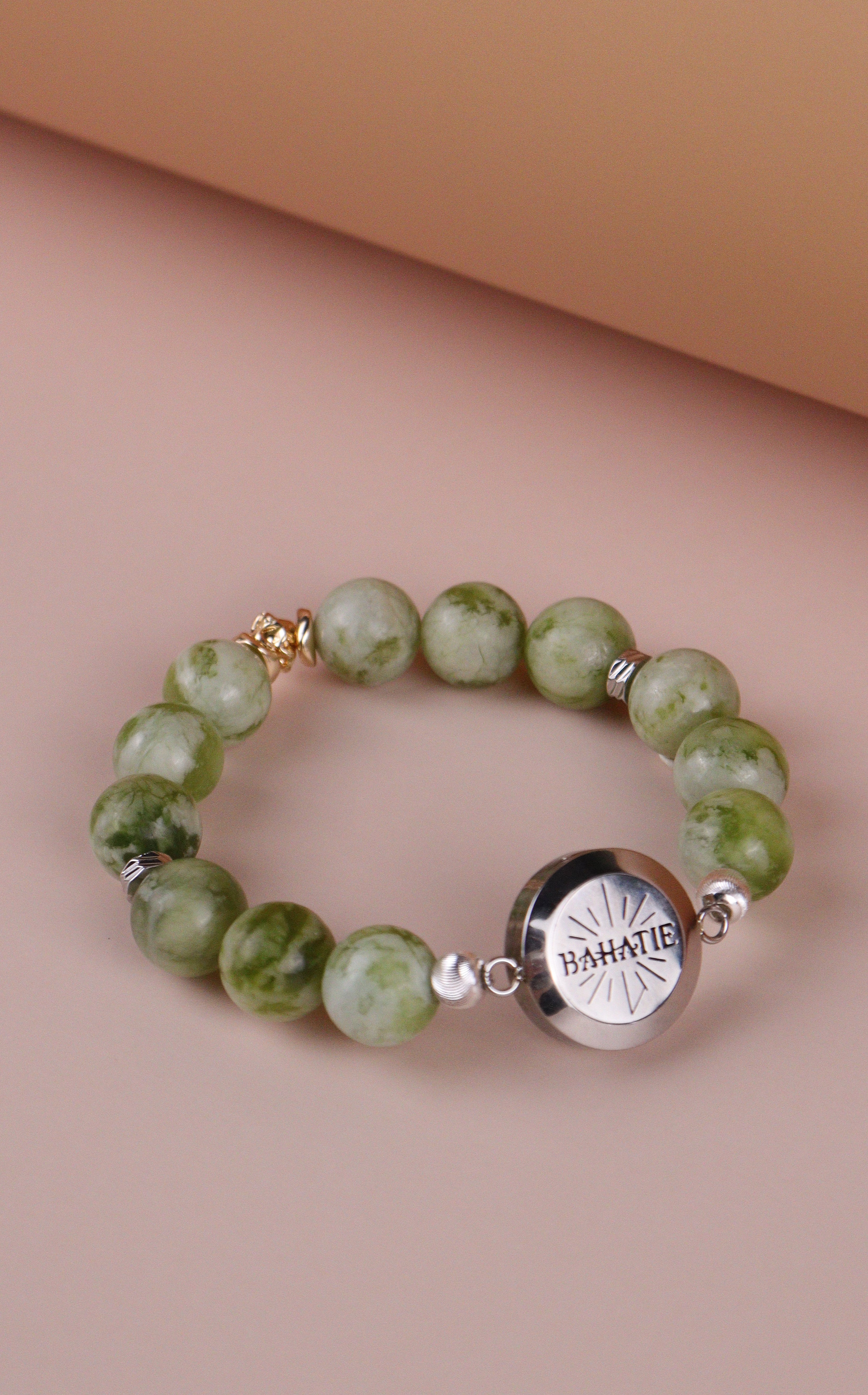 Peace & Protection Xiuyan Jade Aromatherapy Bracelet