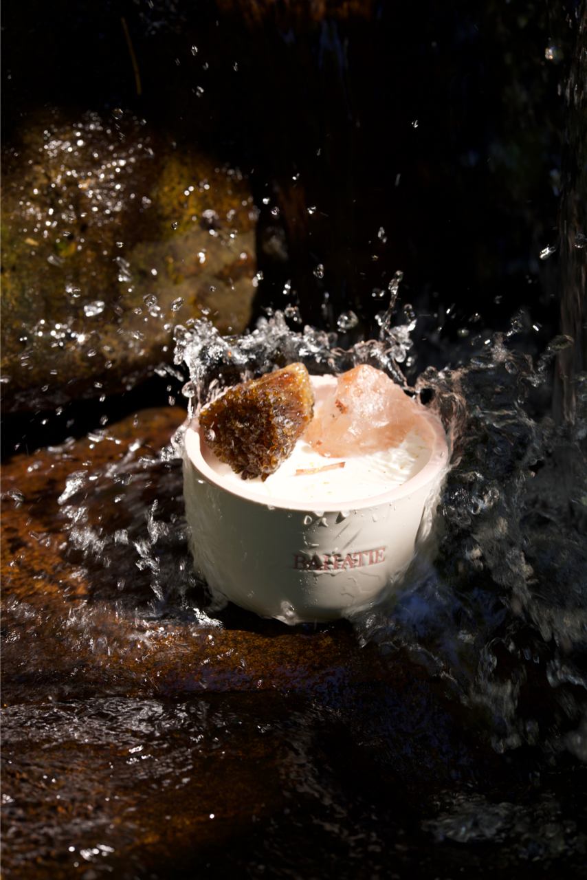 Shower on a Cliff · Sacral Chakra Crystal Candle