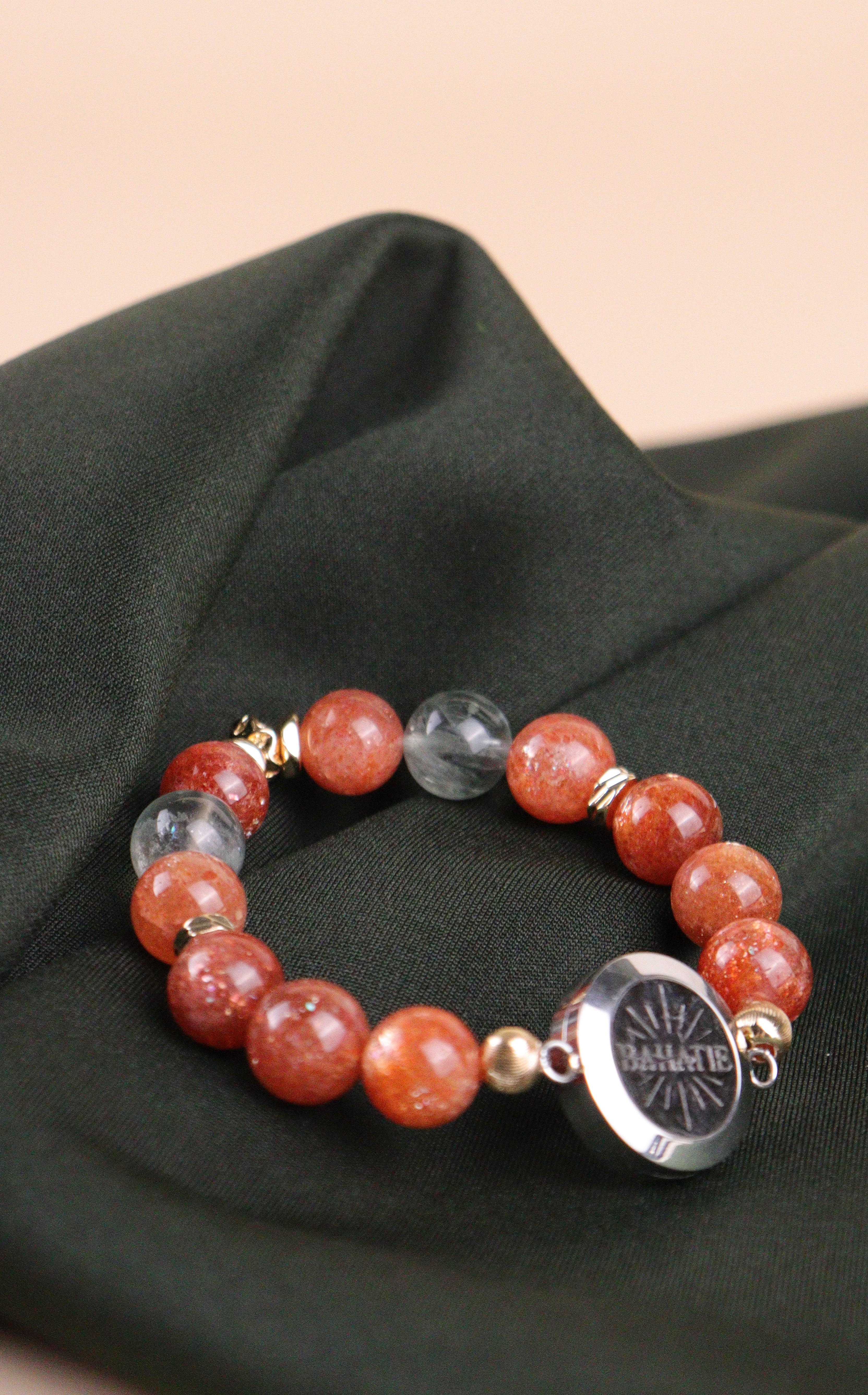 Golden Stillness Arusha Golden Sunstone Crystal Aromatherapy Bracelet