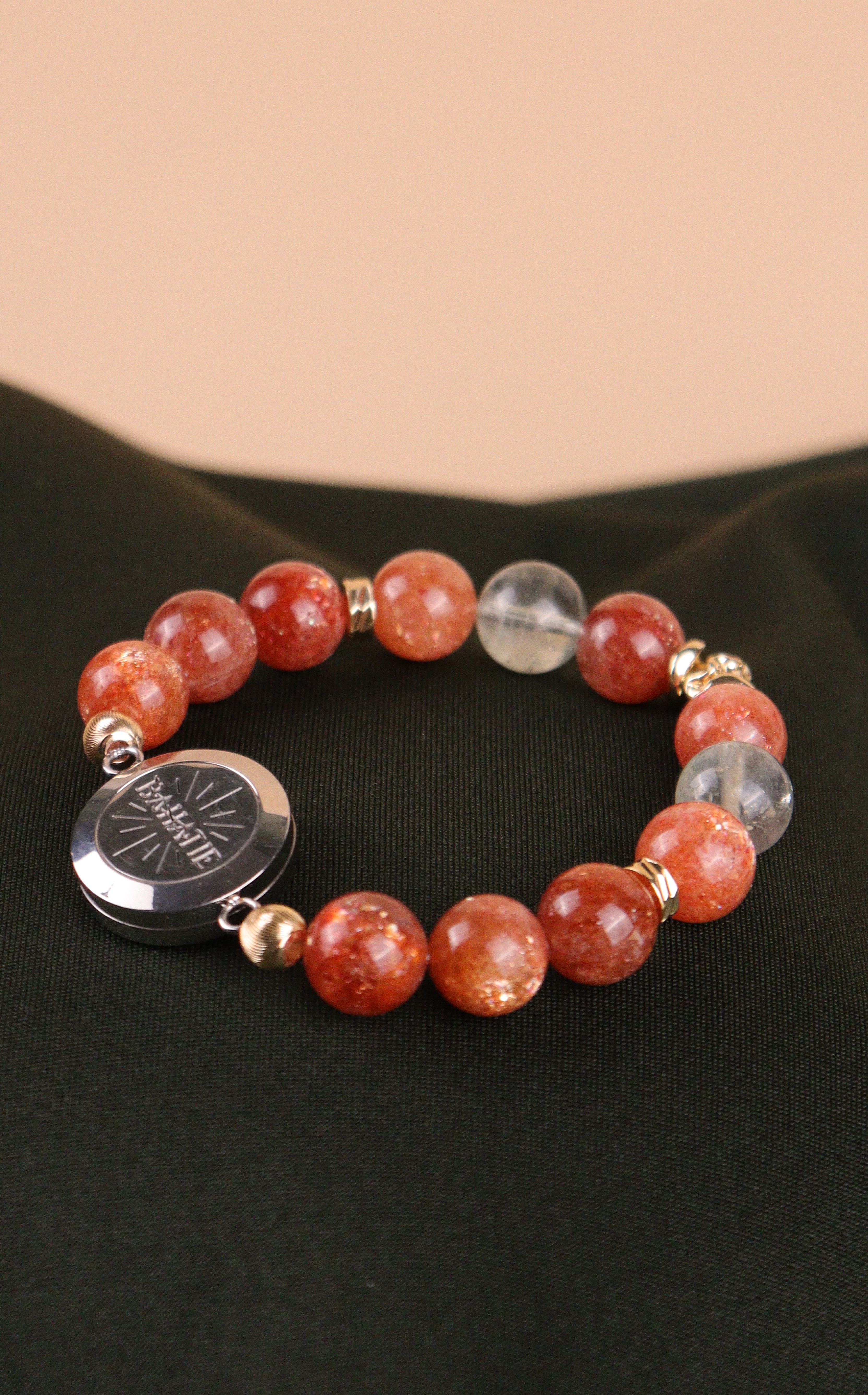 Golden Stillness Arusha Golden Sunstone Crystal Aromatherapy Bracelet