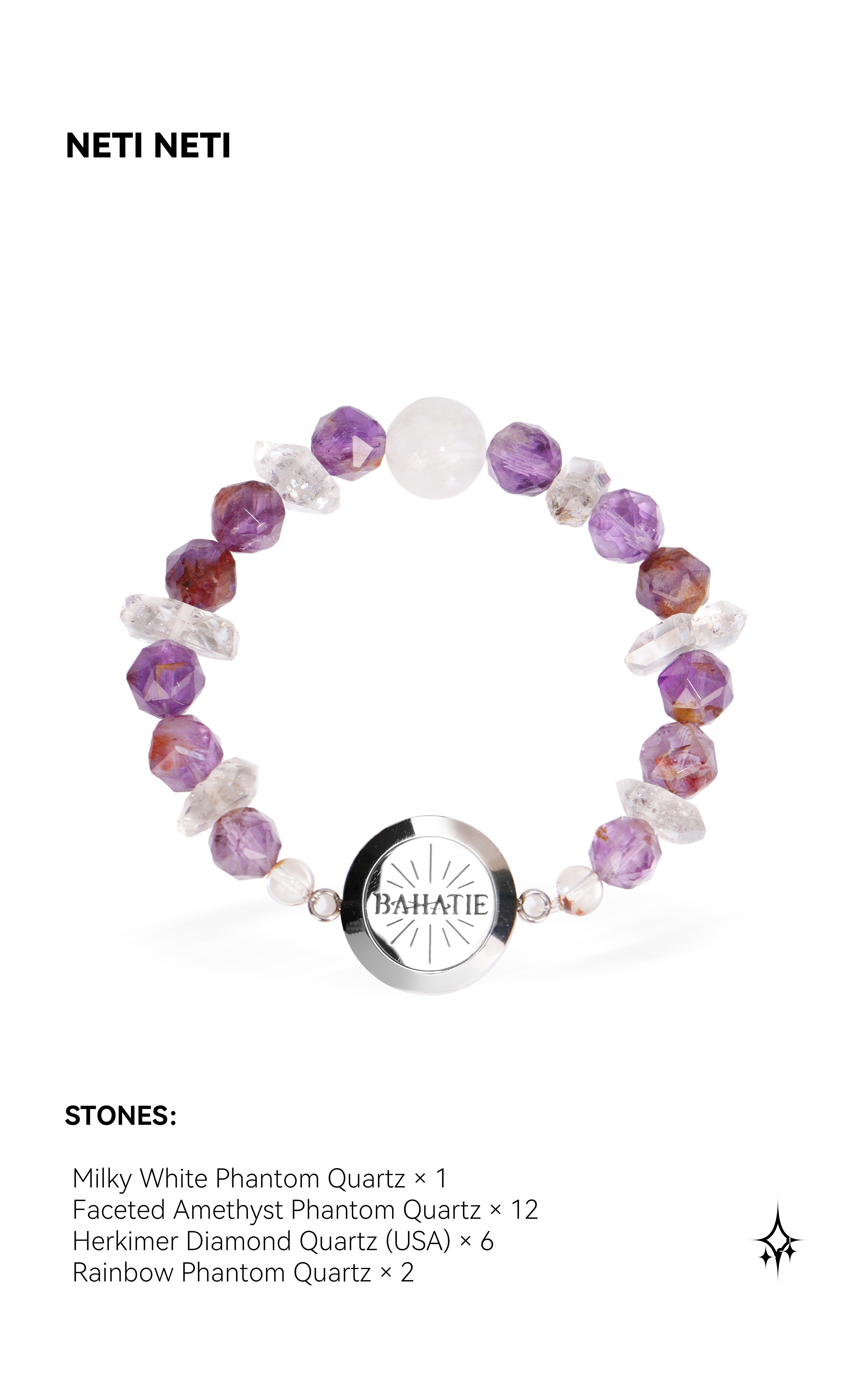 Guiding Star Diamond Quartz Aromatherapy Bracelet
