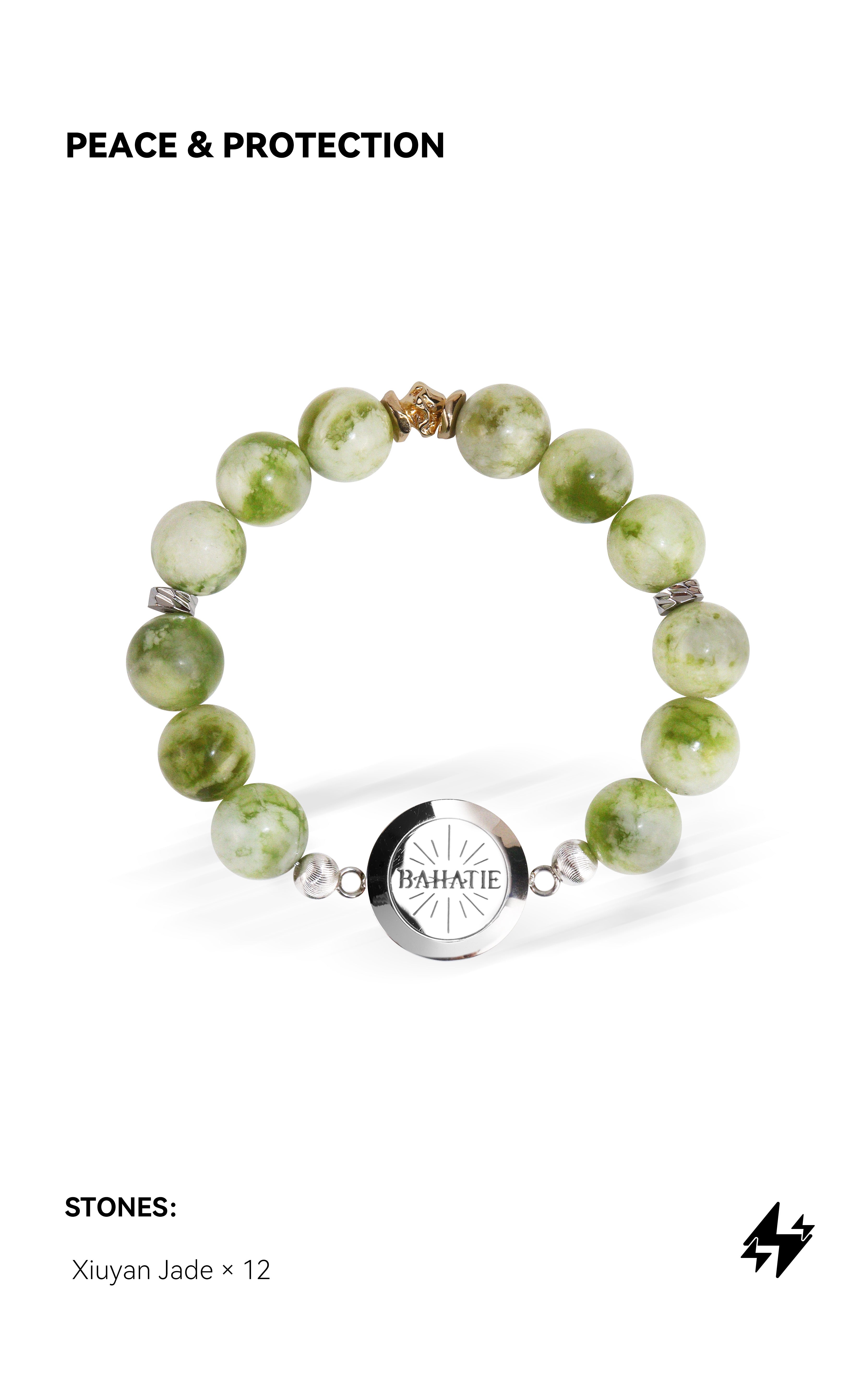 Peace & Protection Xiuyan Jade Aromatherapy Bracelet