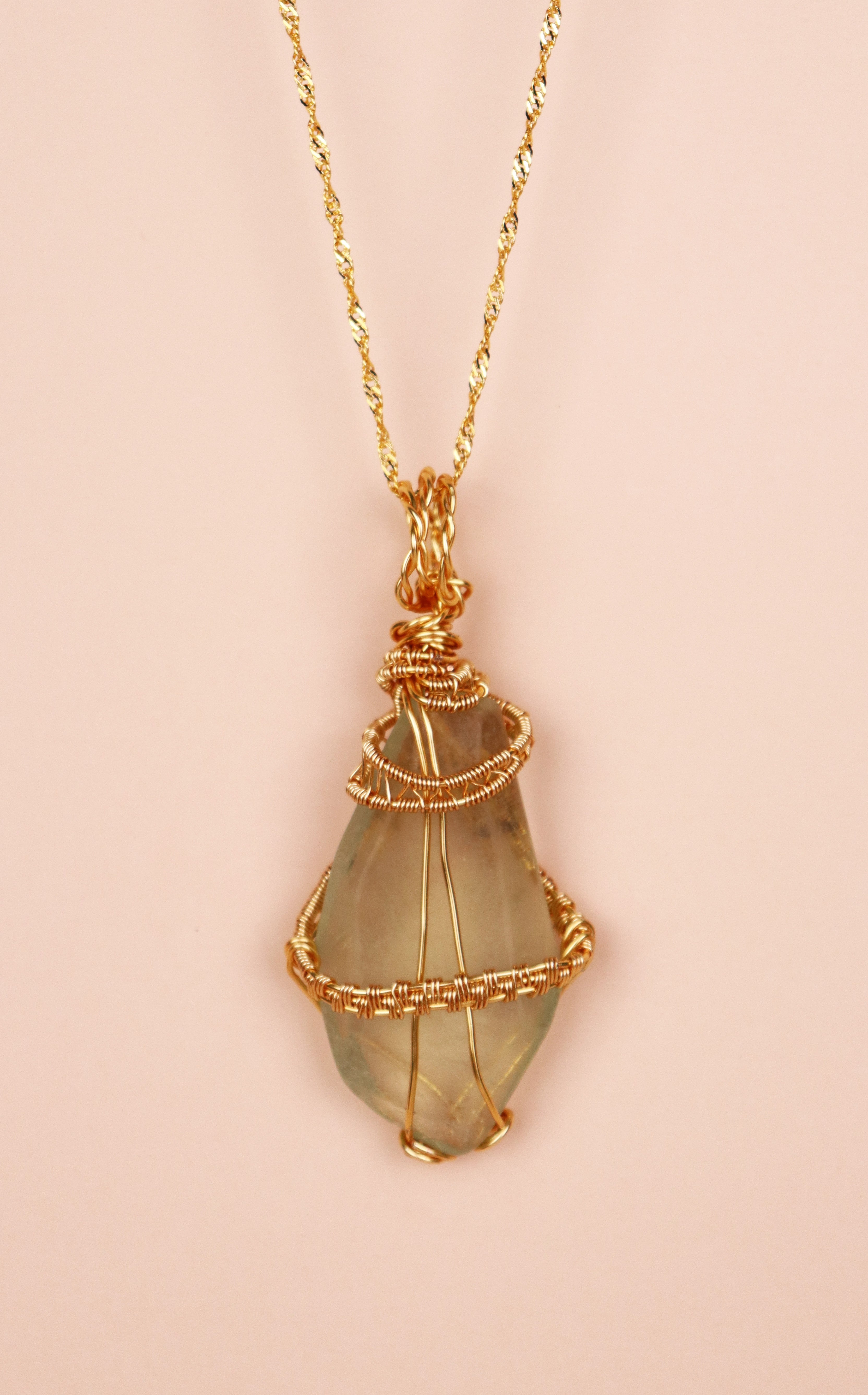 Aqua Charm · Handcrafted Protection Necklace