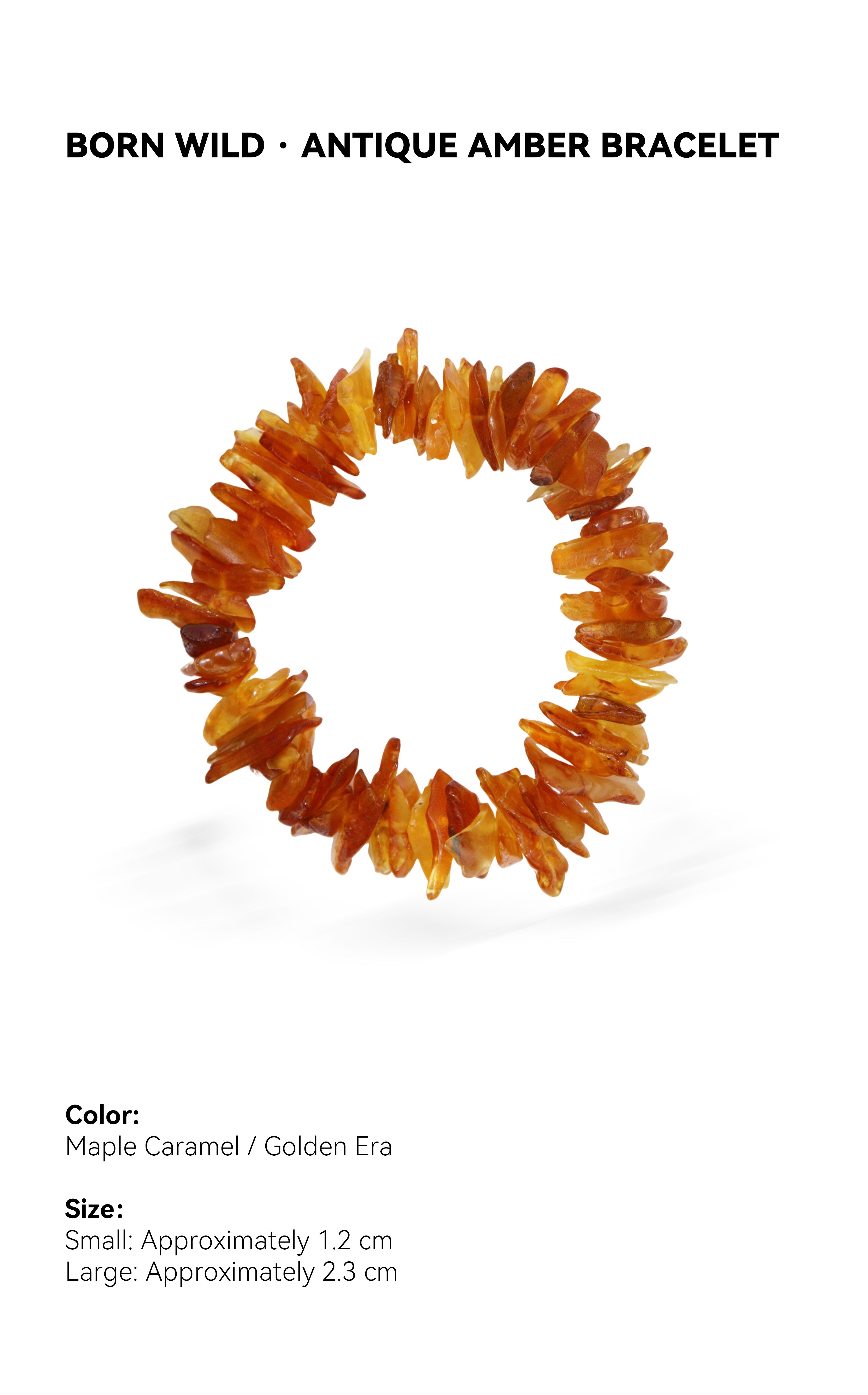 Born Wild · Antique Amber Bracelet