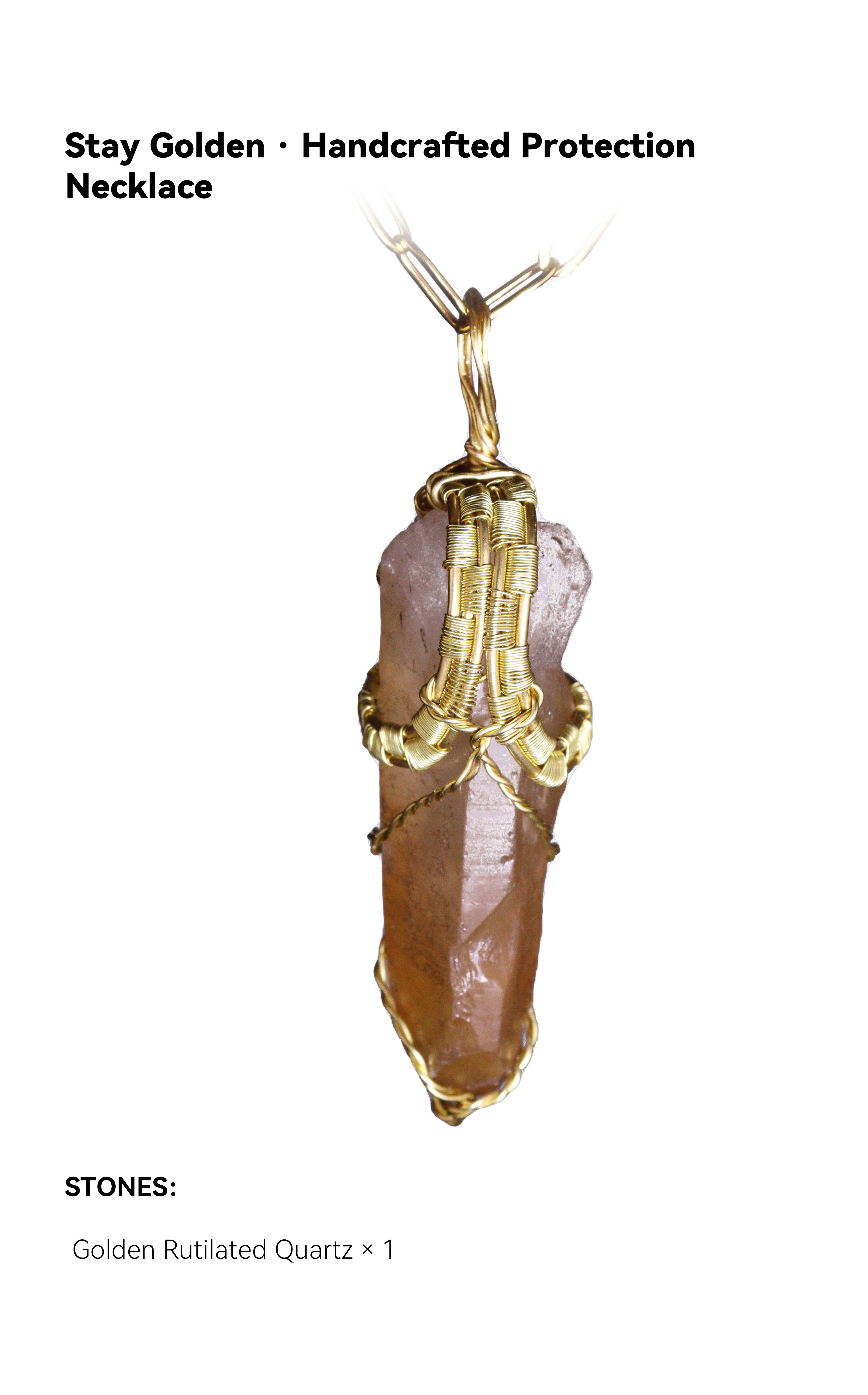 Stay Golden · Handcrafted Protection Necklace