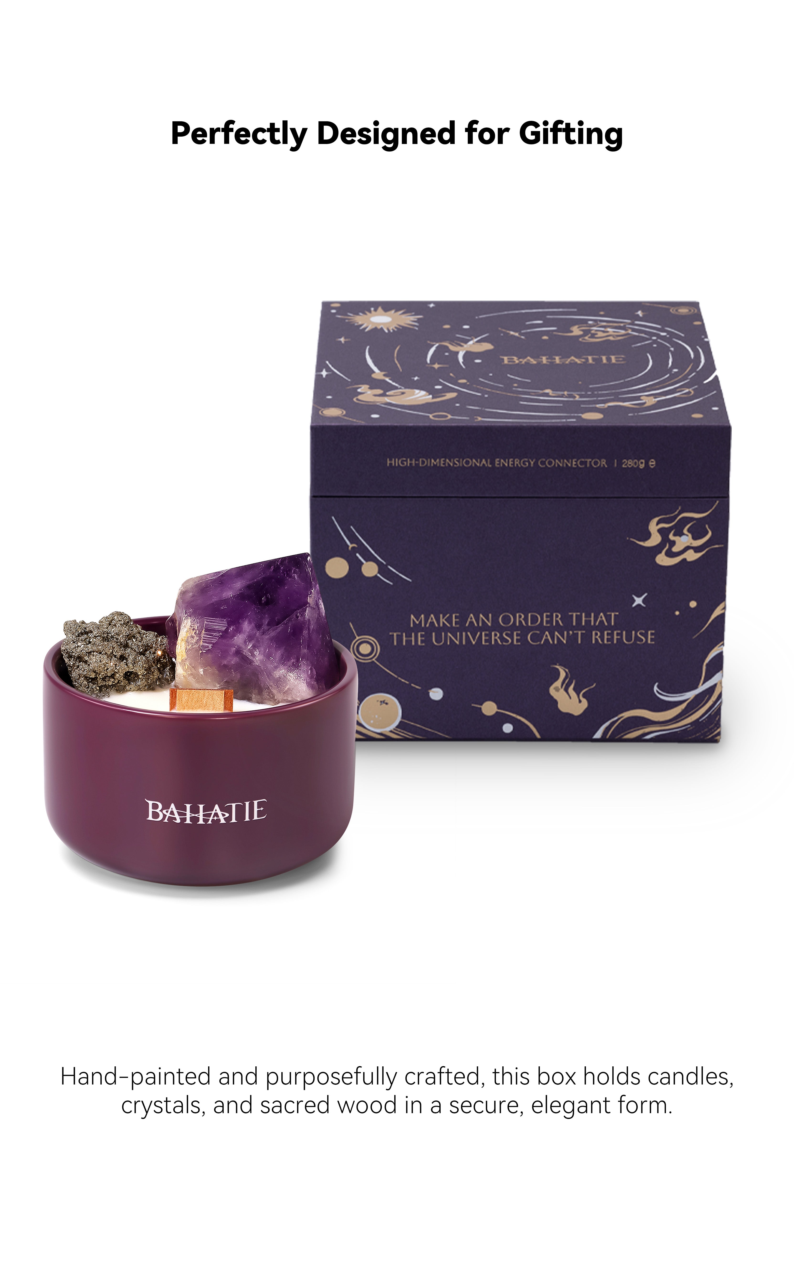 Infinity Balance, Infinity Flow · All-Chakra Crystal Candle