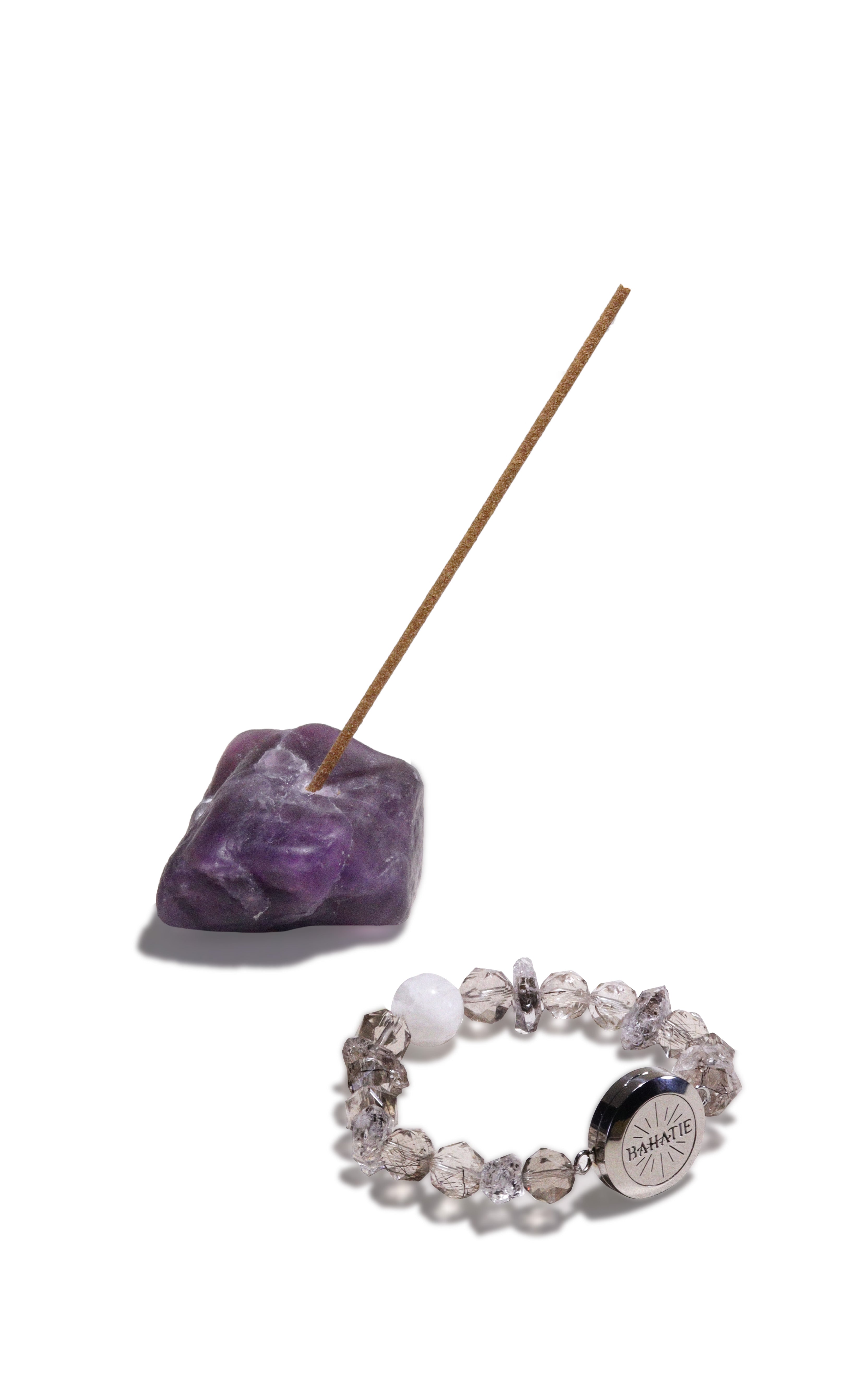 Neti Neti Black Diamond Quartz Crystal Aromatherapy Bracelet