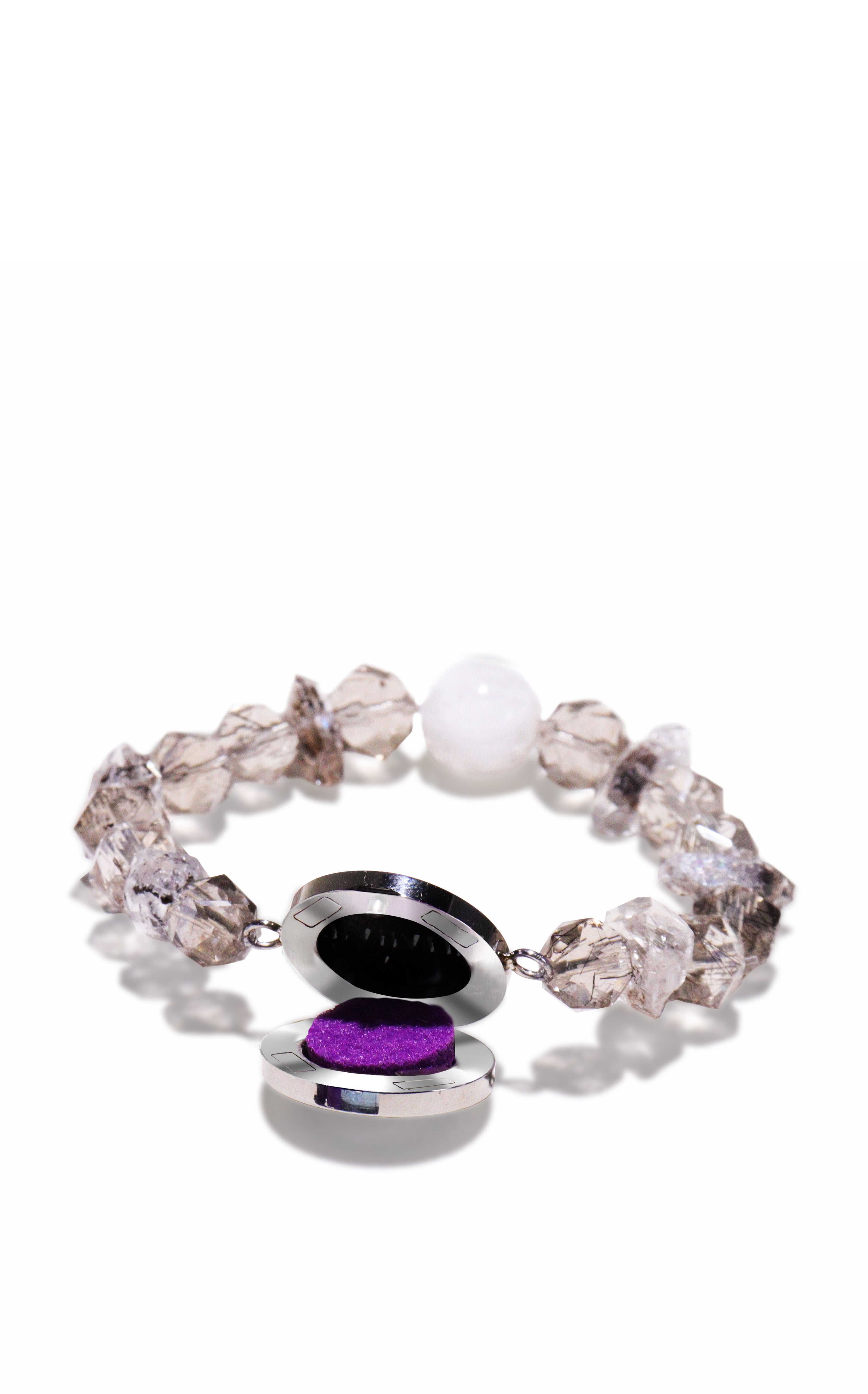 Neti Neti Black Diamond Quartz Crystal Aromatherapy Bracelet