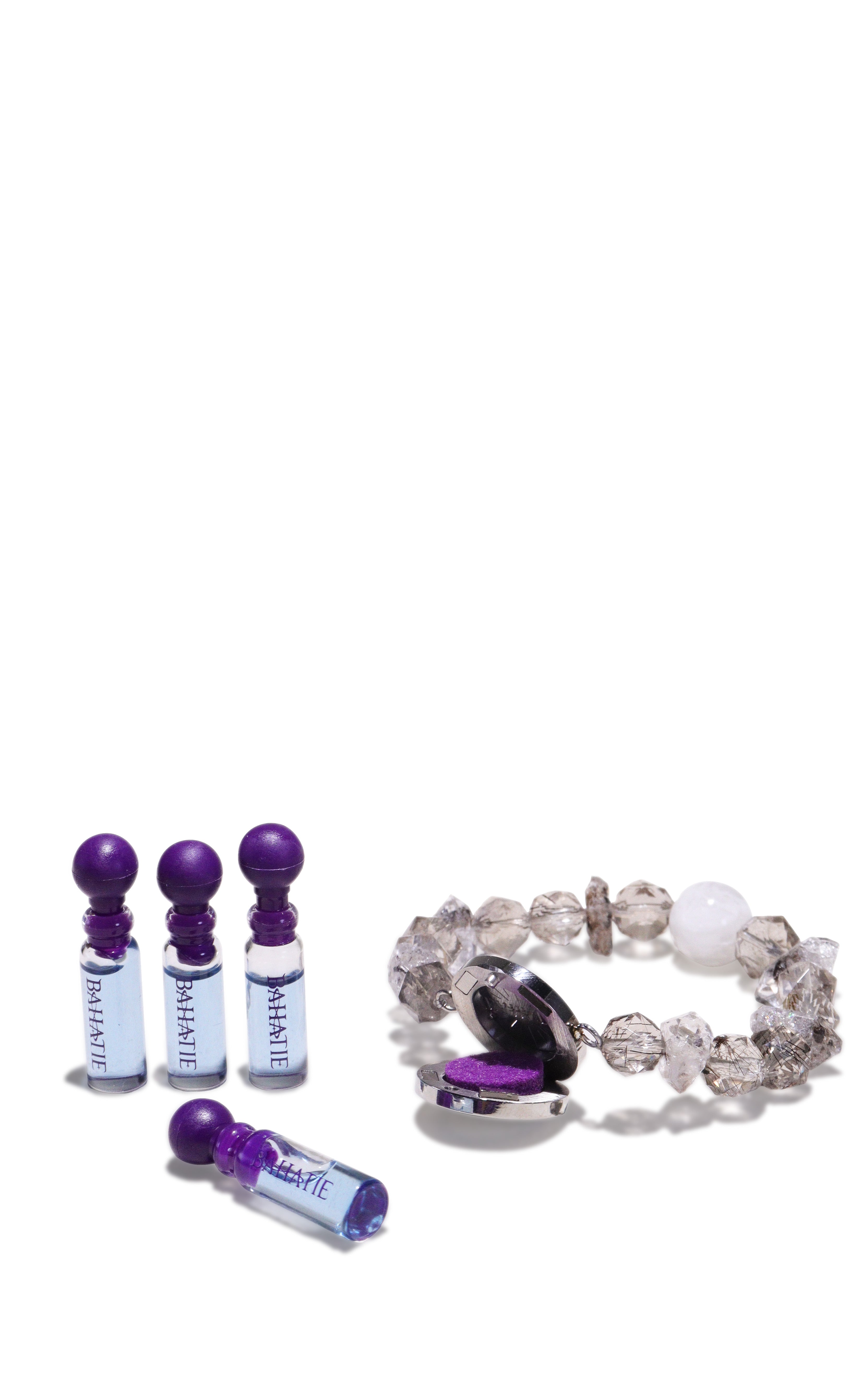 Neti Neti Black Diamond Quartz Crystal Aromatherapy Bracelet