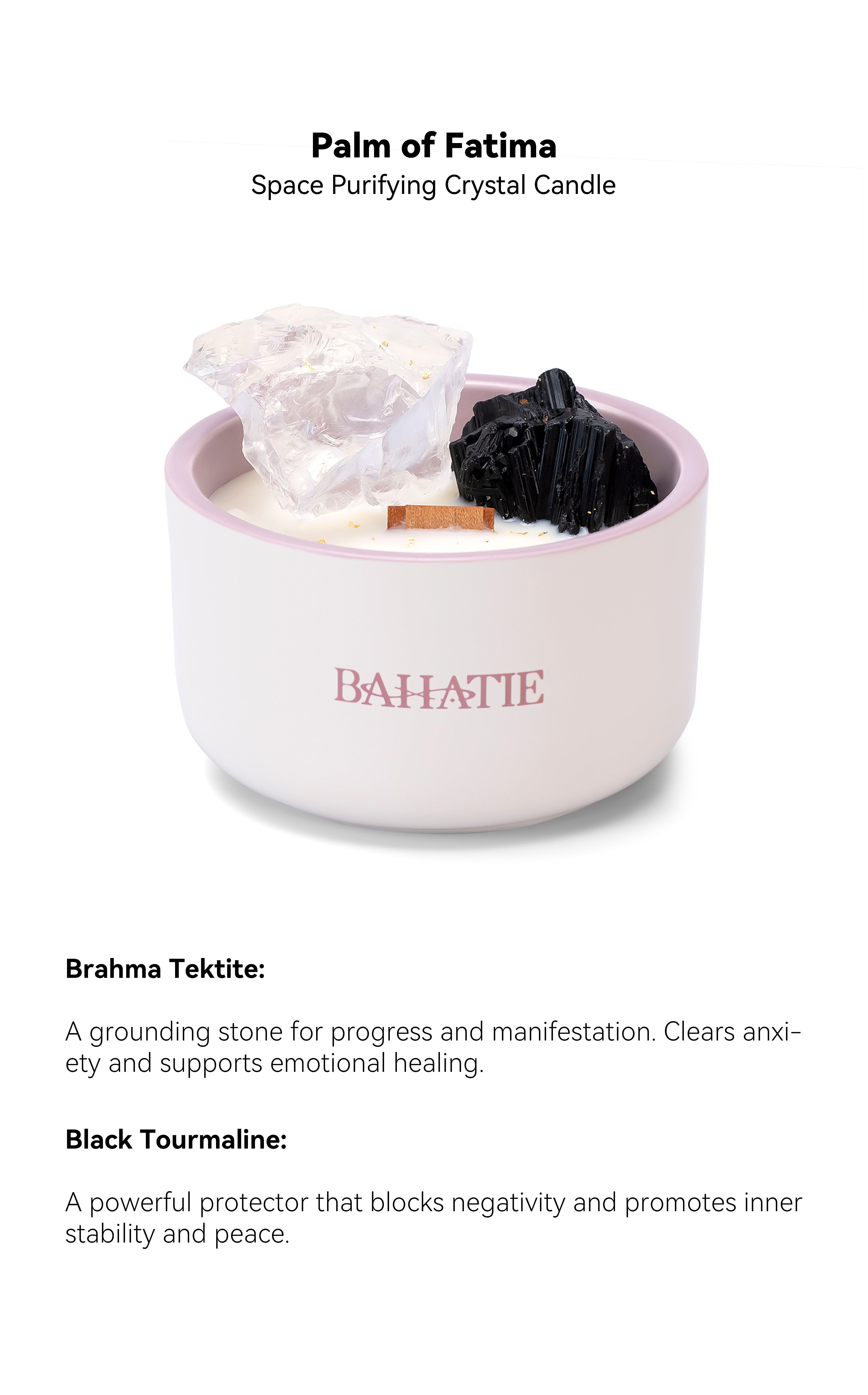Palm of Fatima · Environment-Purify Crystal Candle