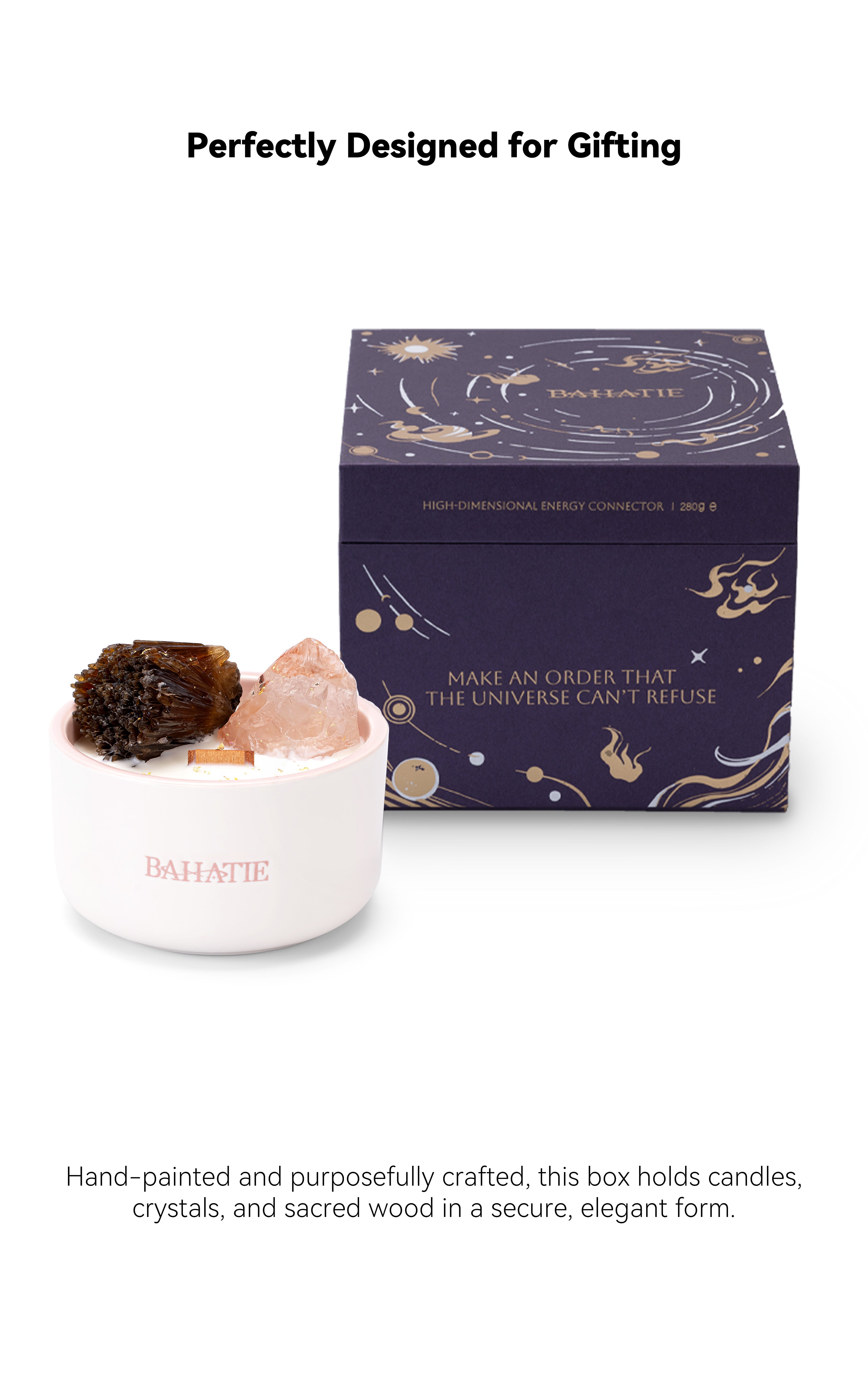 Shower on a Cliff · Sacral Chakra Crystal Candle