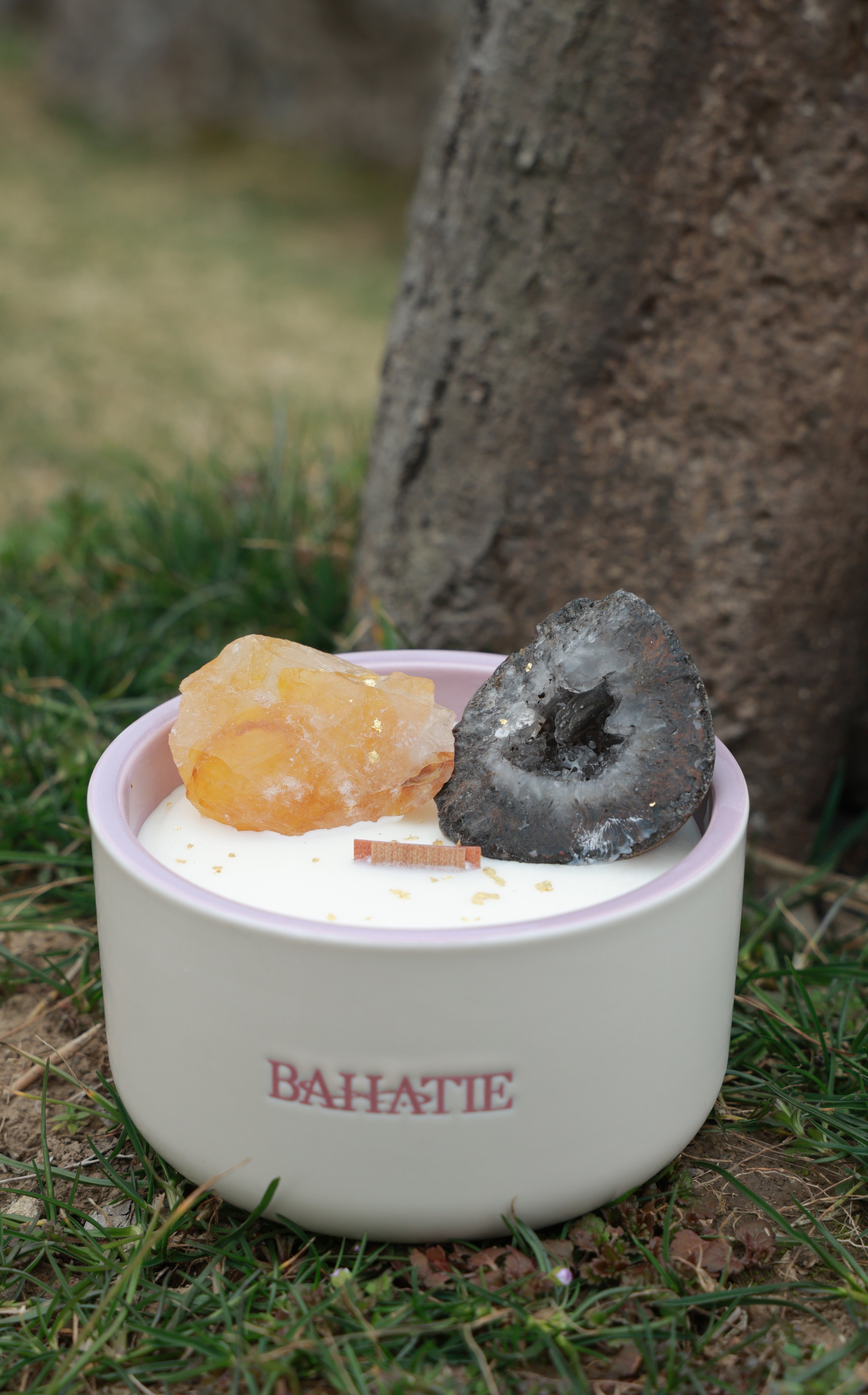 Möbius Gateway · Solar Plexus Chakra Crystal Candle