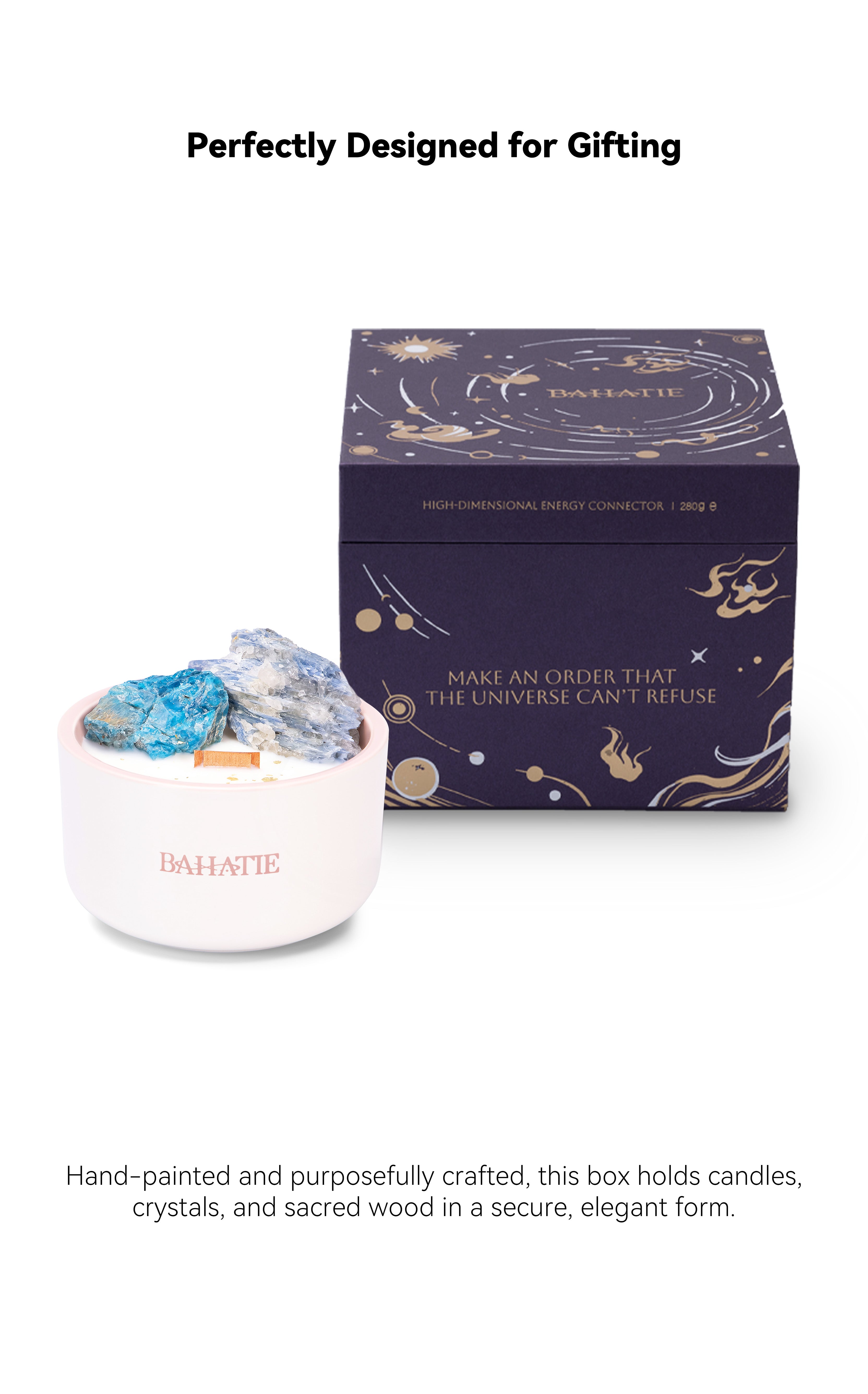 City Echo · Throat Chakra Crystal Candle