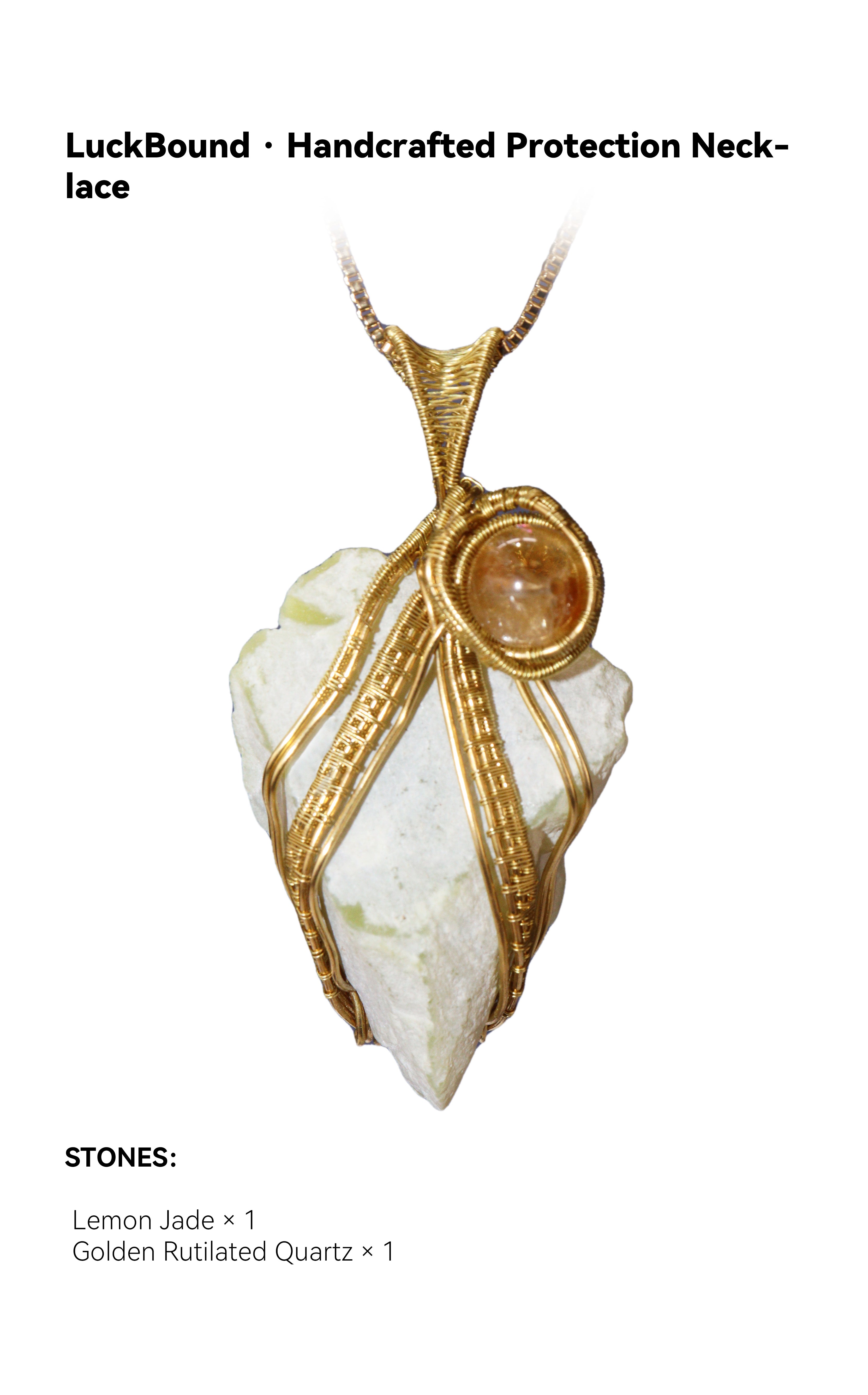 Luck Bound · Handcrafted Protection Necklace（Sole piece）