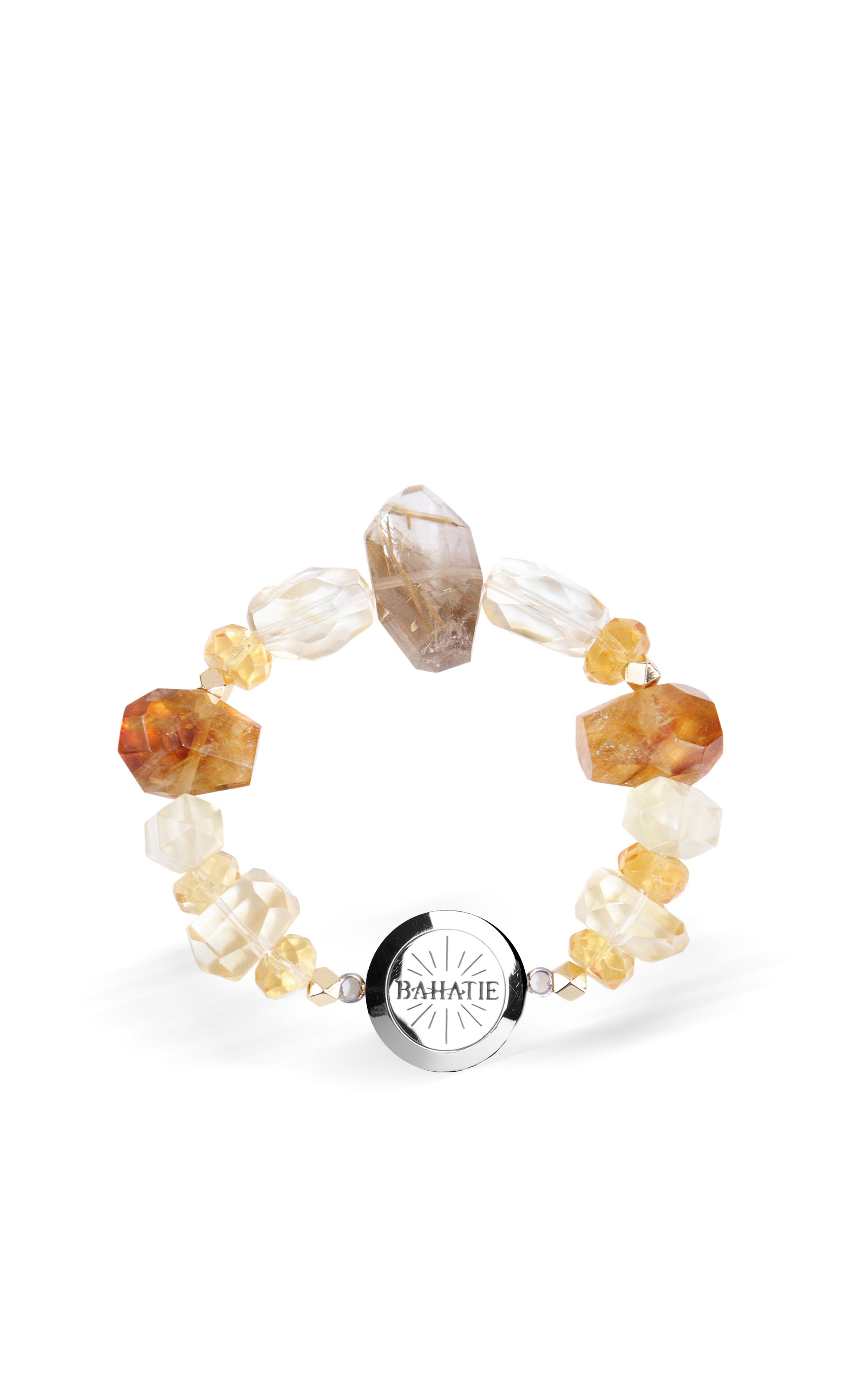 Solar Power Yellow Citrine Crystal Aromatherapy Bracelet