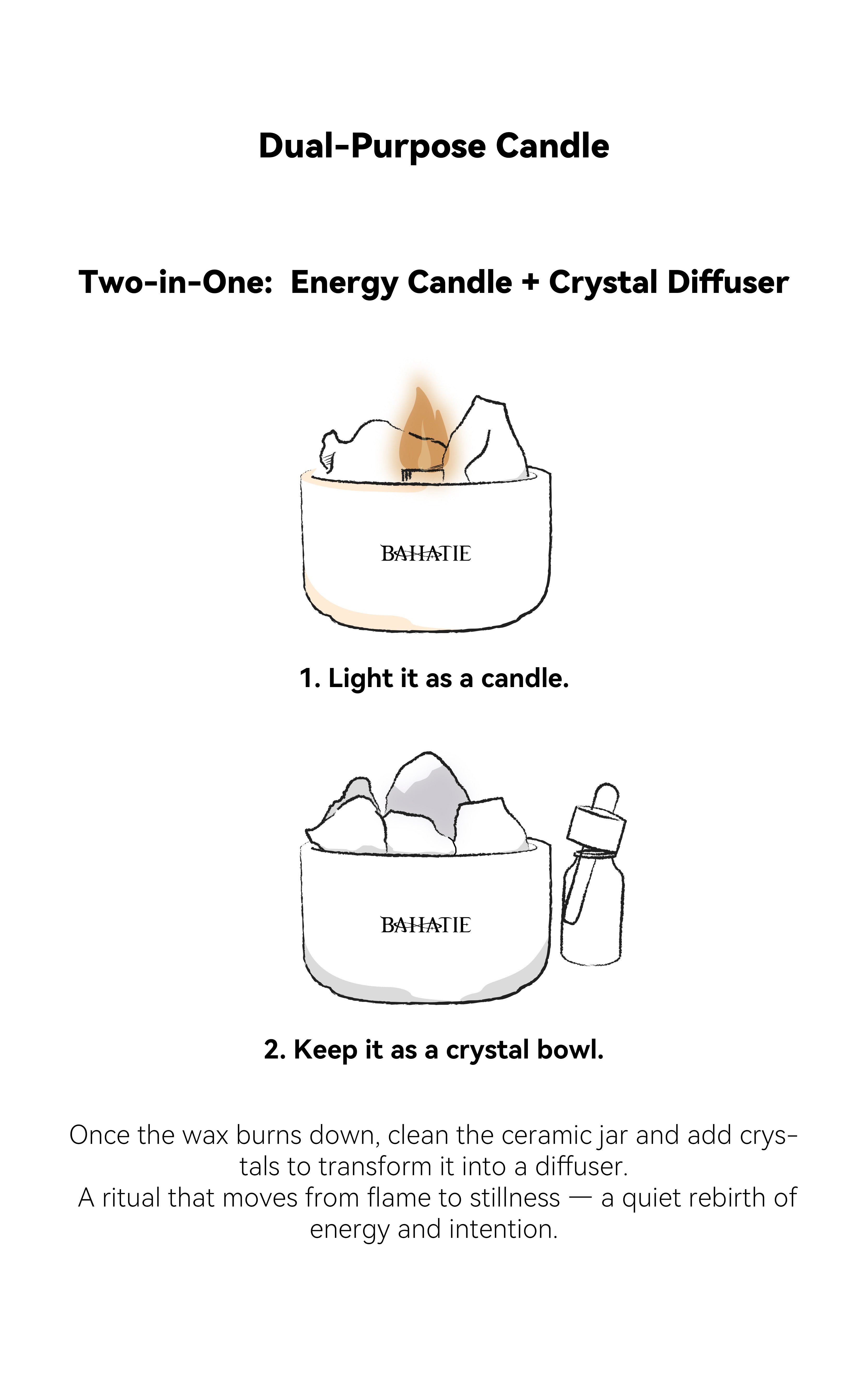 Golden Compass · Crown Chakra Crytal Candle