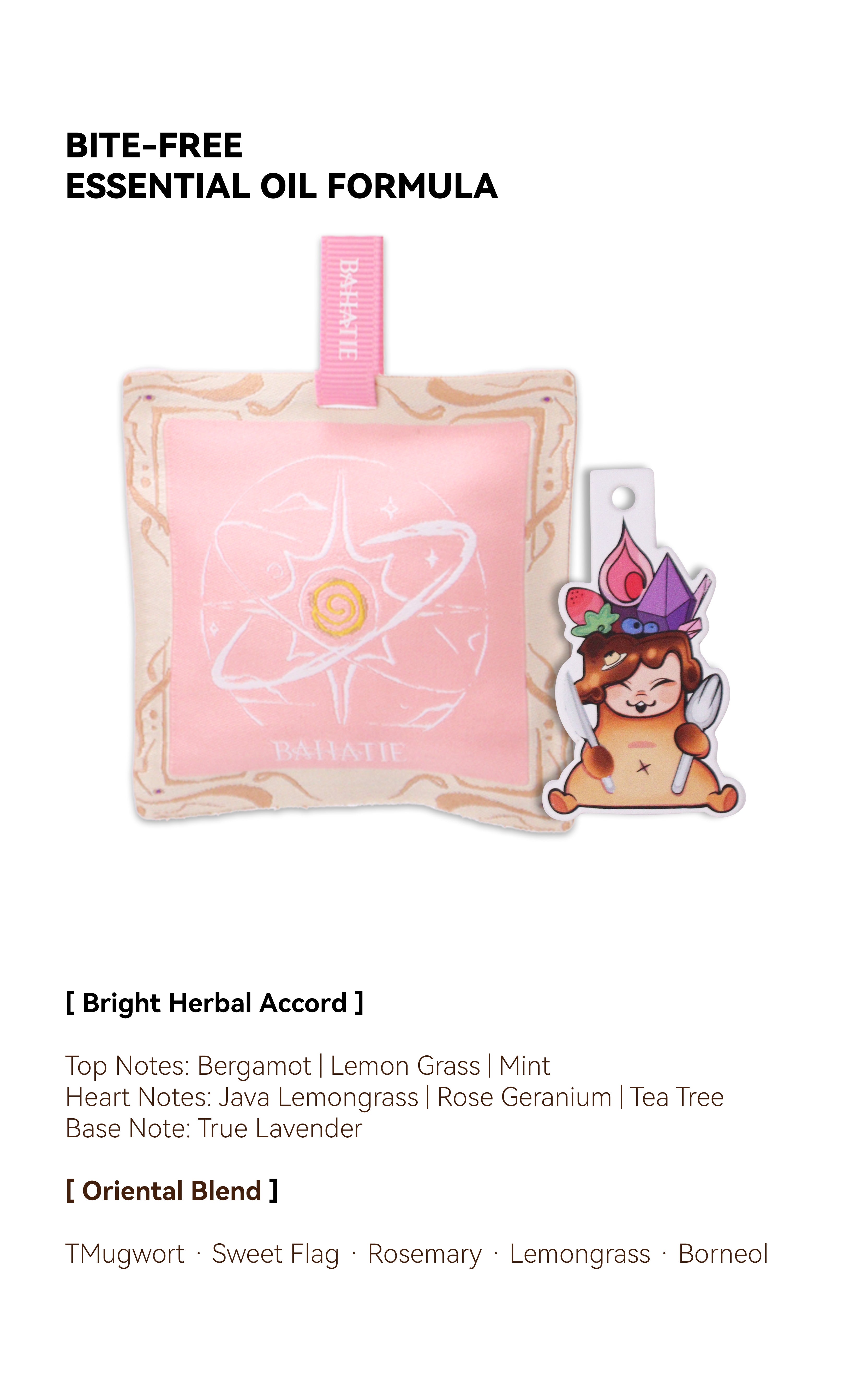 Bite-Free · Dual-Scent Sachet