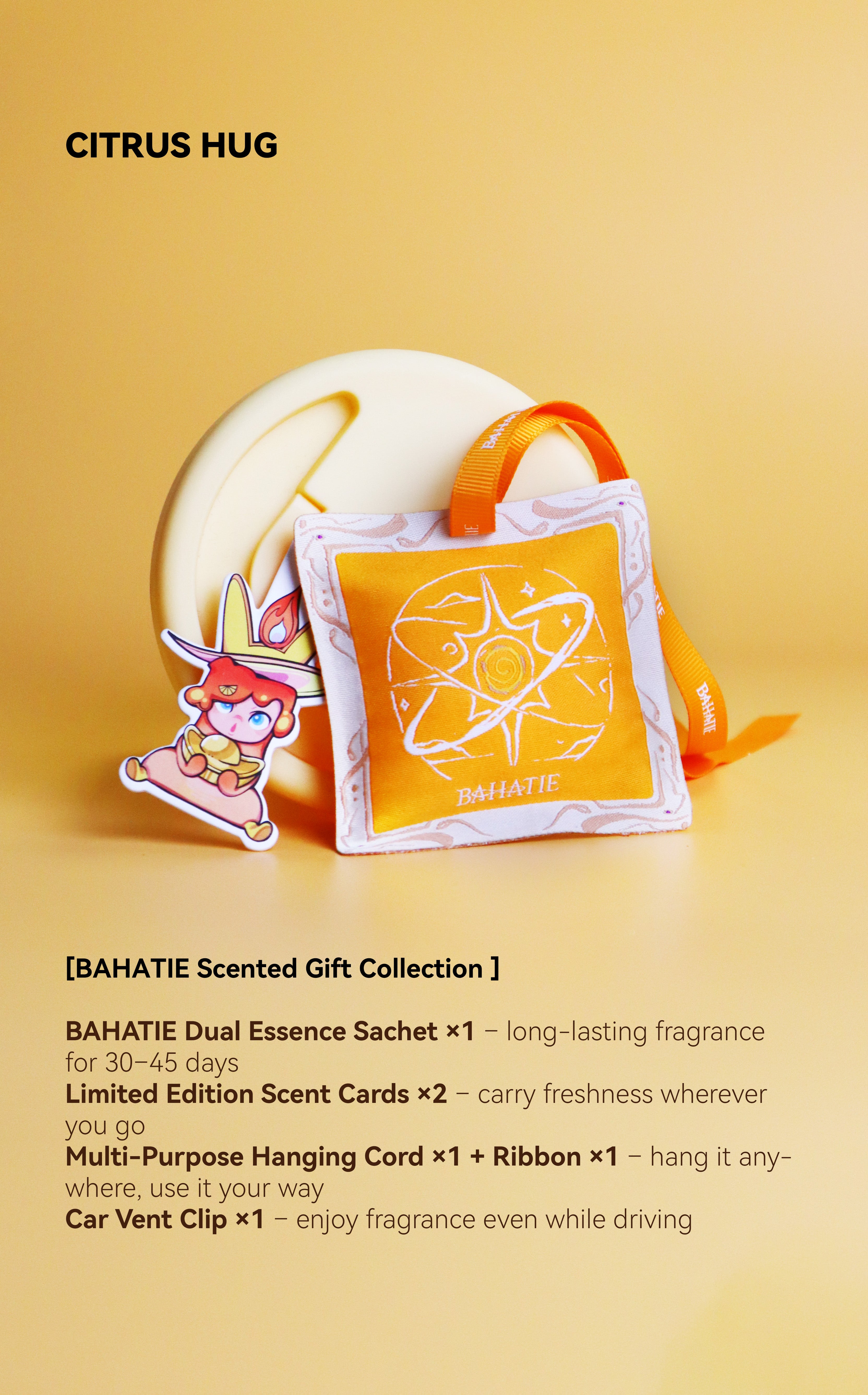 Citrus Hug · Dual-scent Sachets