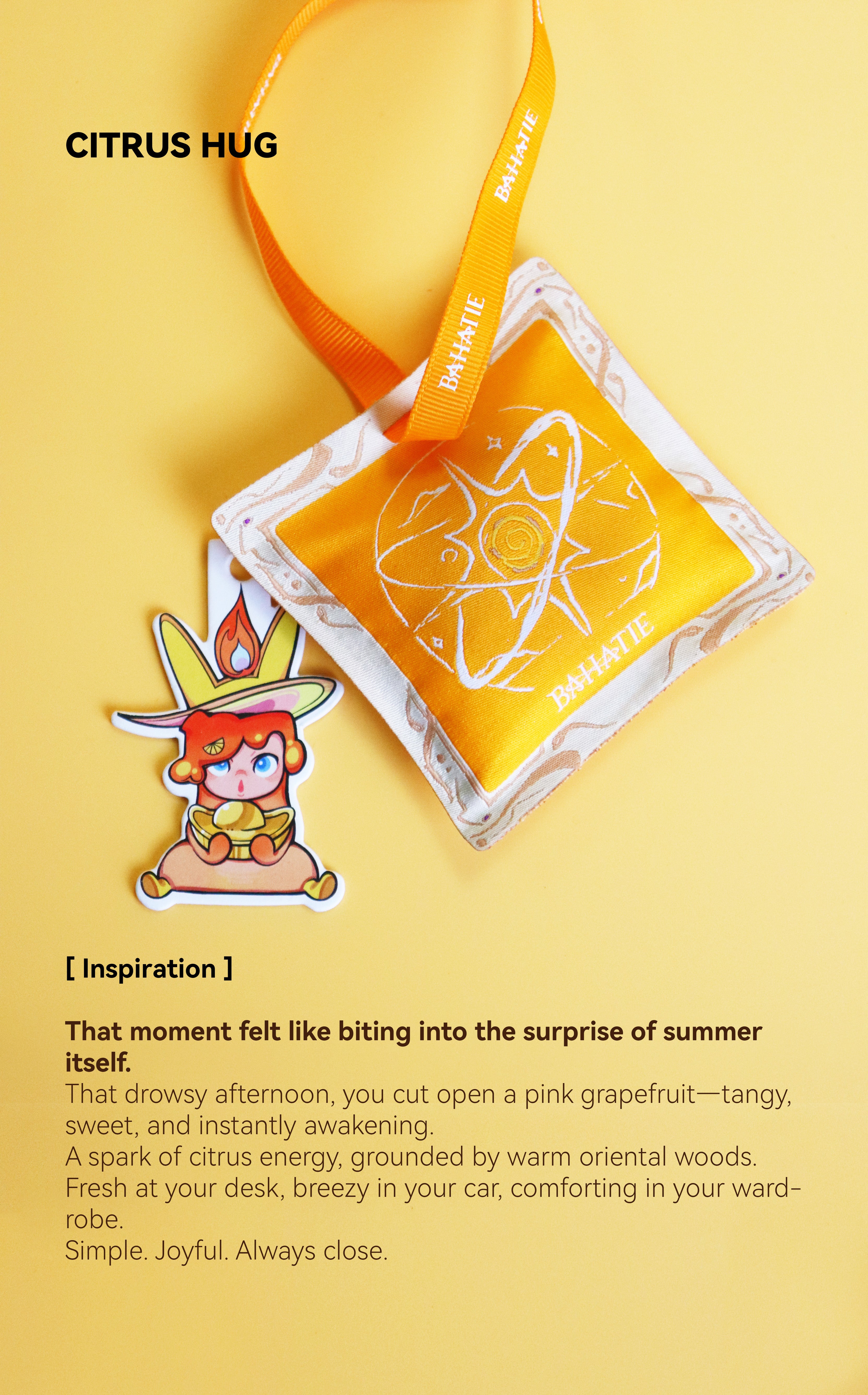 Citrus Hug · Dual-scent Sachets