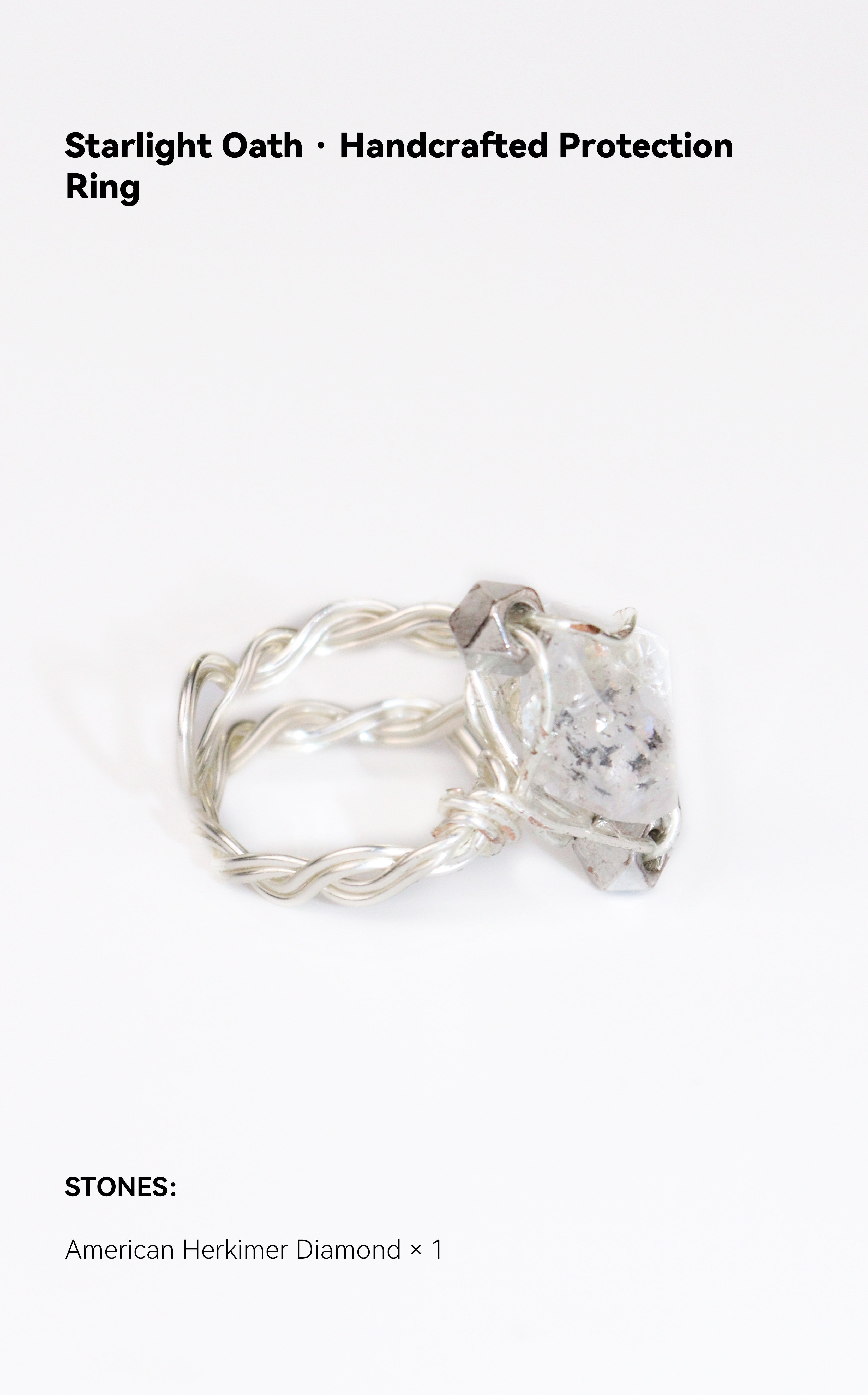 Starlight Oath · Handcrafted Protection Ring