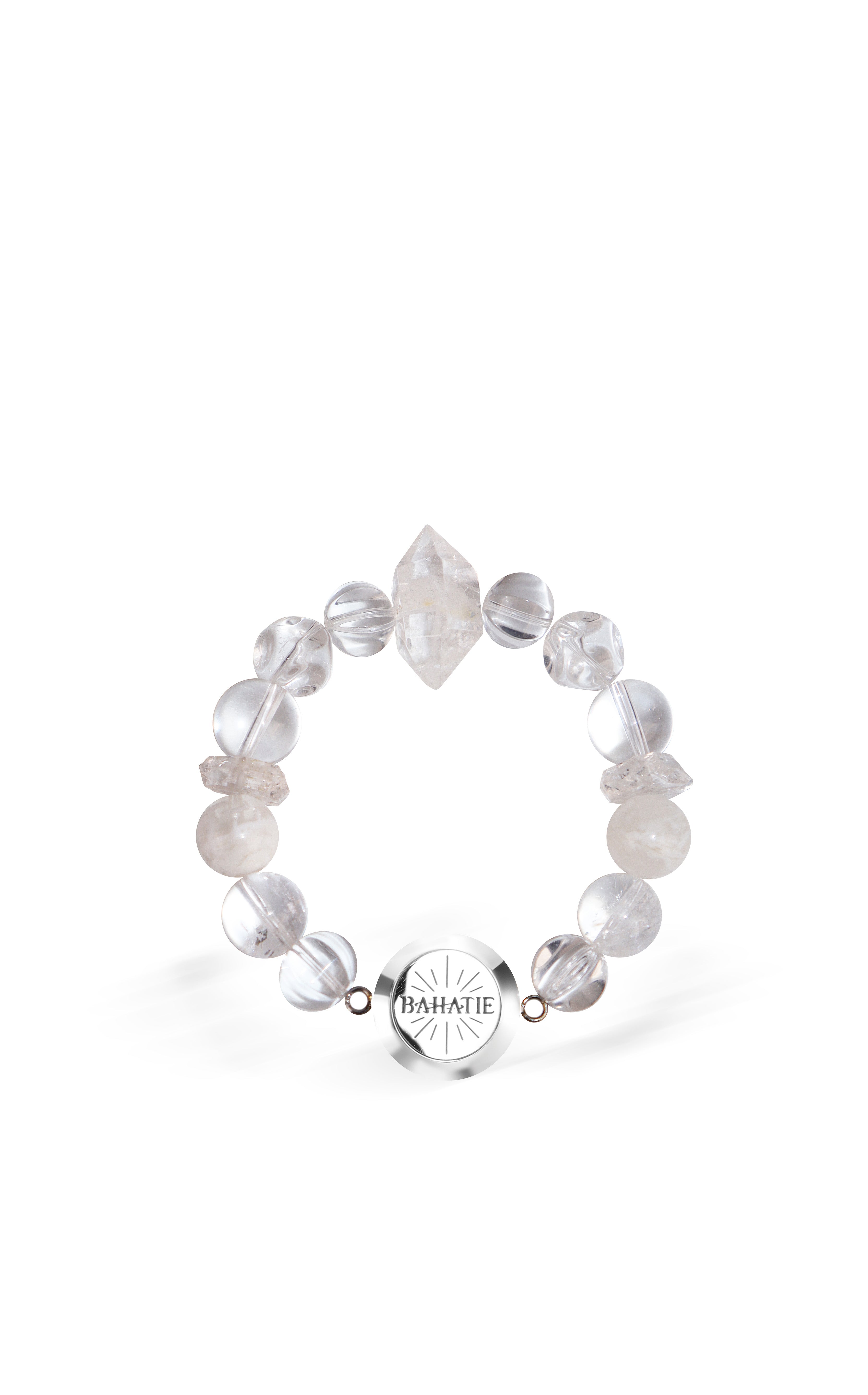 Soulglass White Crystal Diamond Quartz Aromatherapy Bracelet