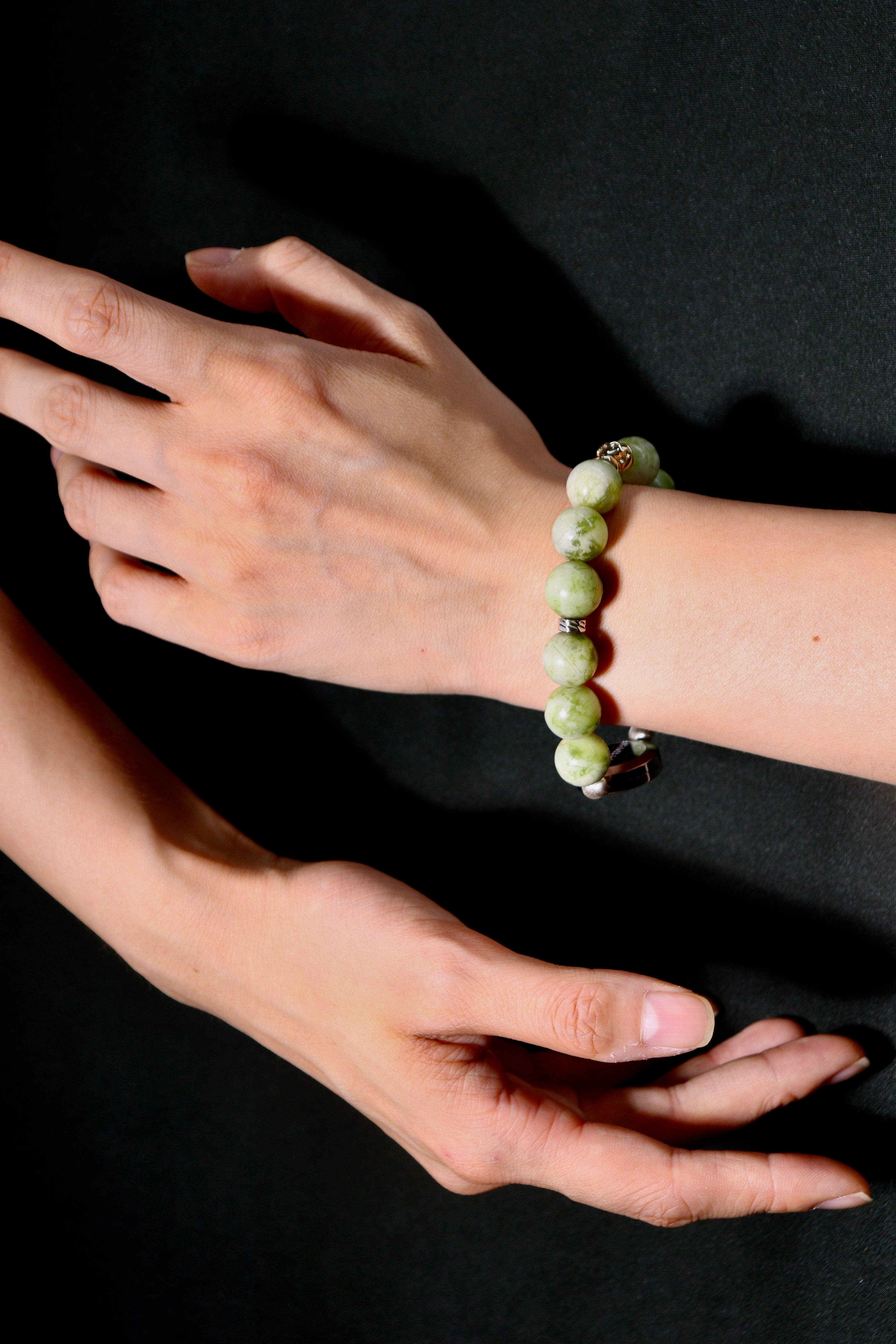 Peace & Protection Xiuyan Jade Aromatherapy Bracelet