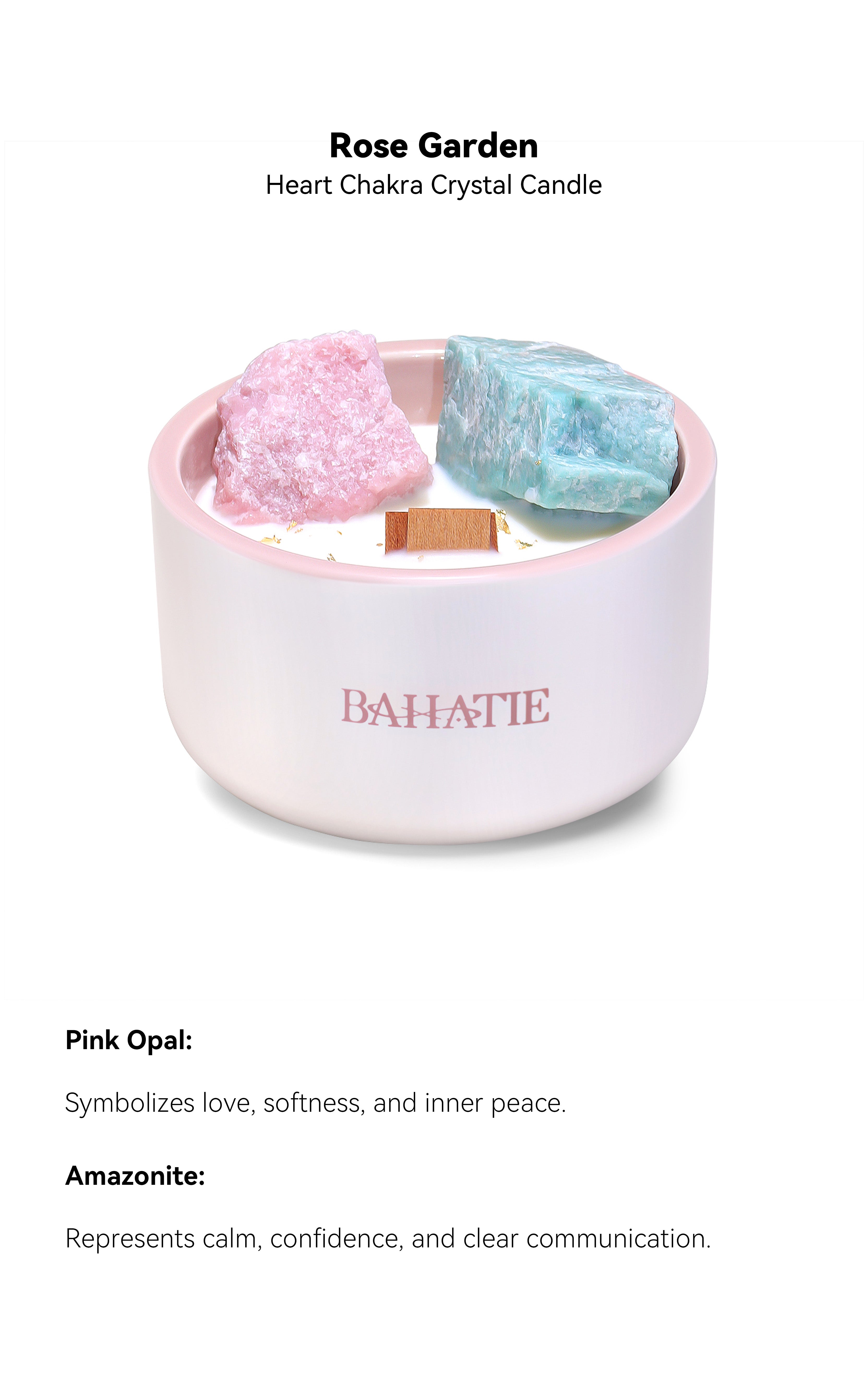 Rose Garden · Heart Chakra Crystal Candle
