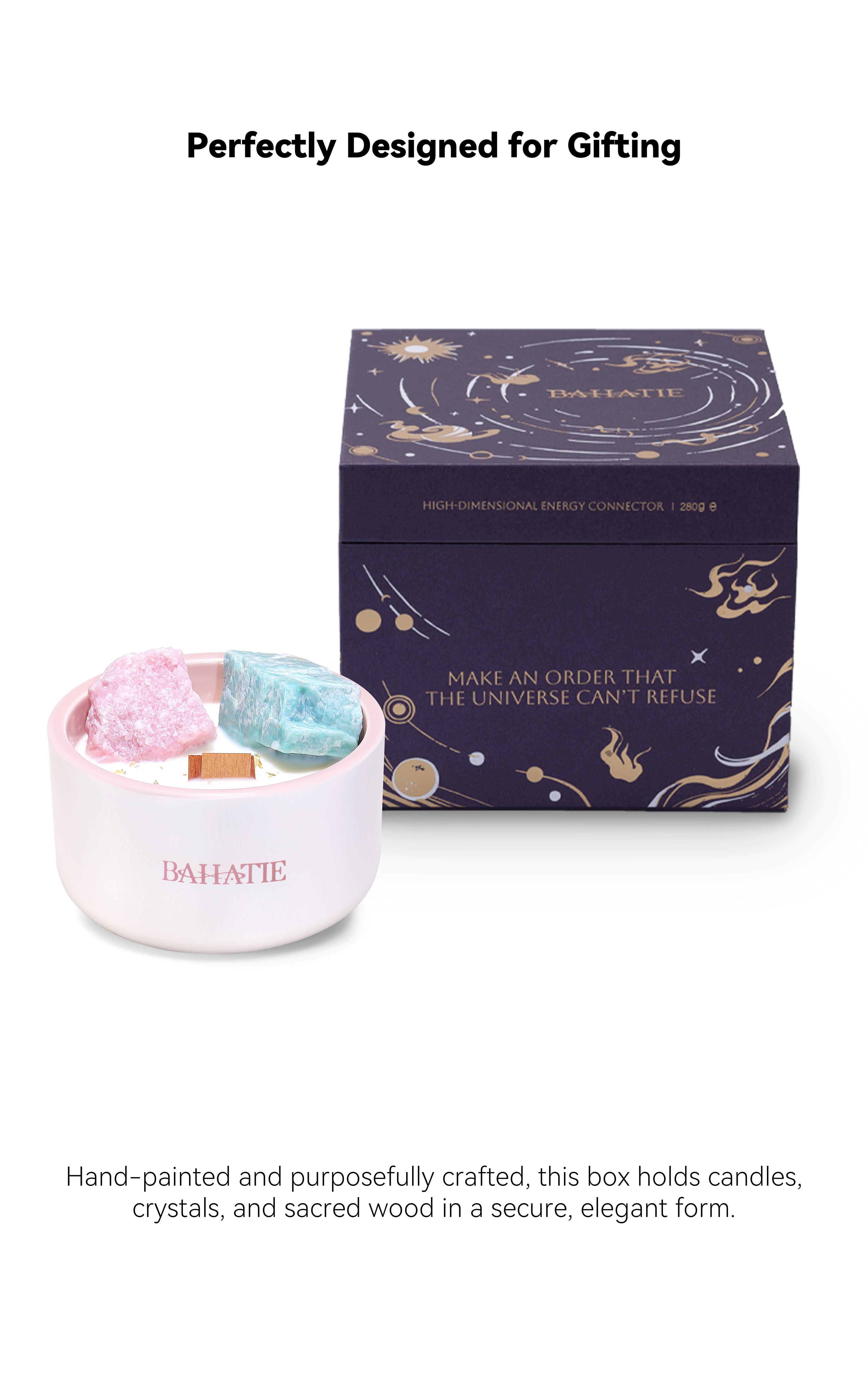 Rose Garden · Heart Chakra Crystal Candle