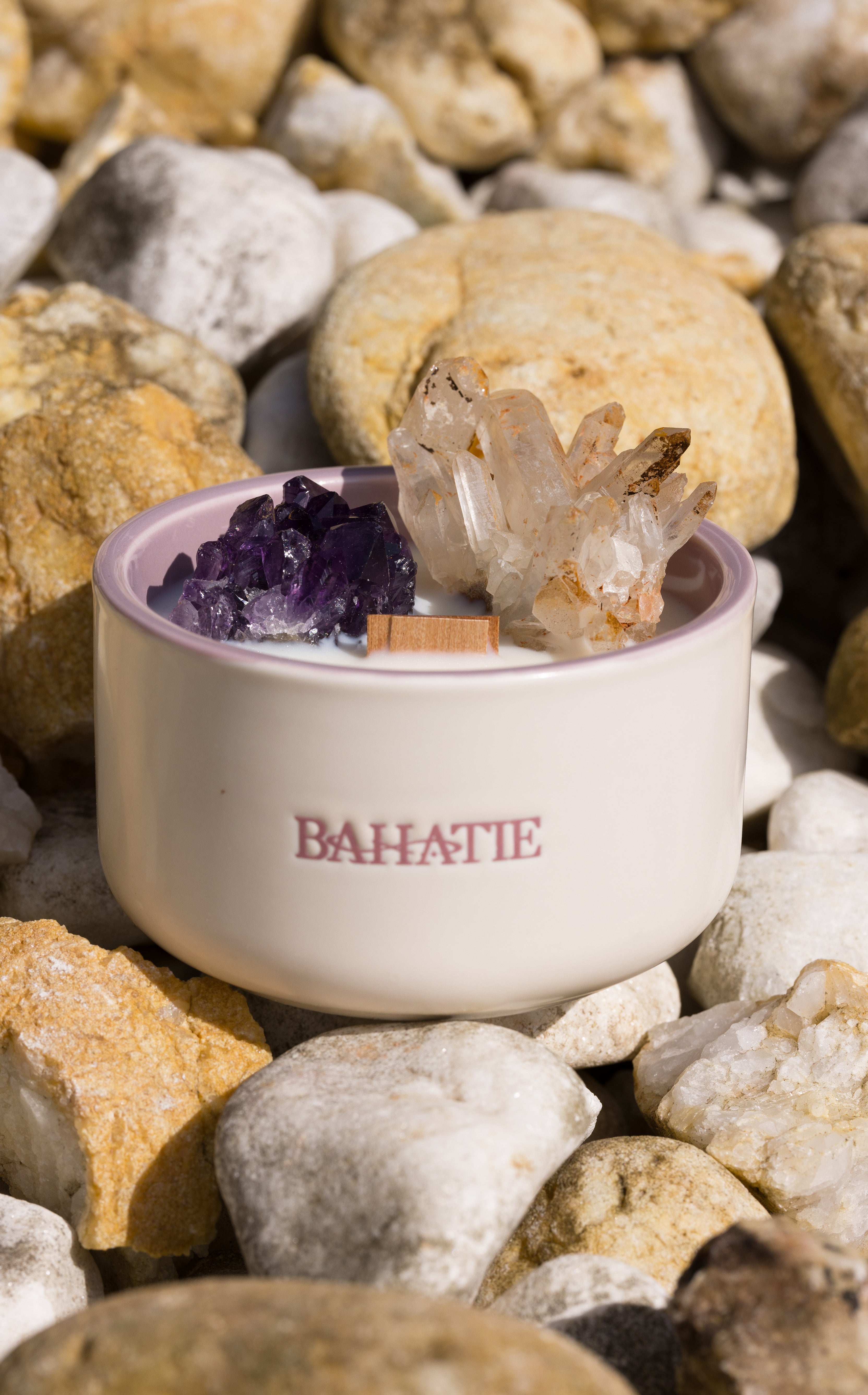 Golden Compass · Crown Chakra Crytal Candle