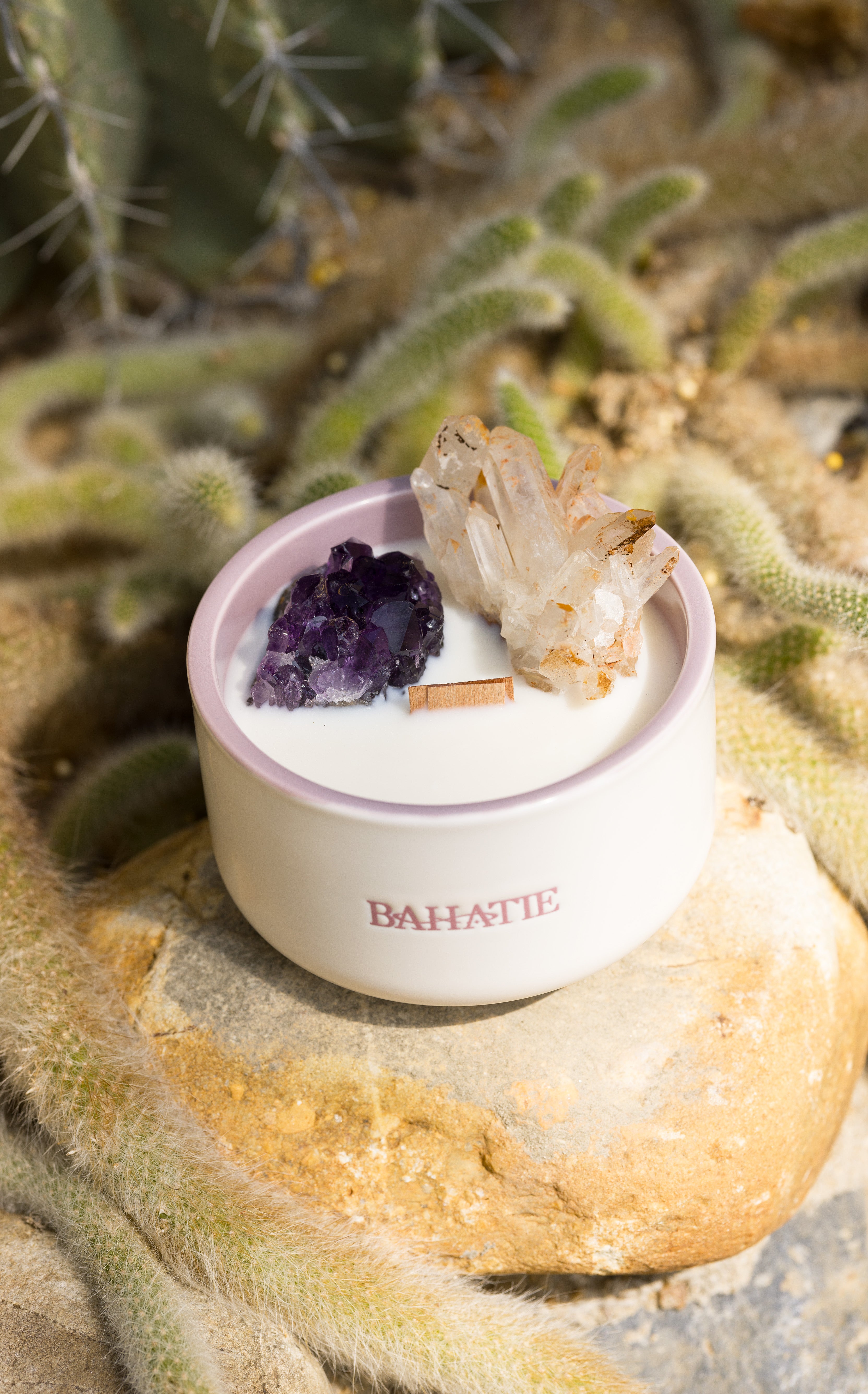 Golden Compass · Crown Chakra Crytal Candle